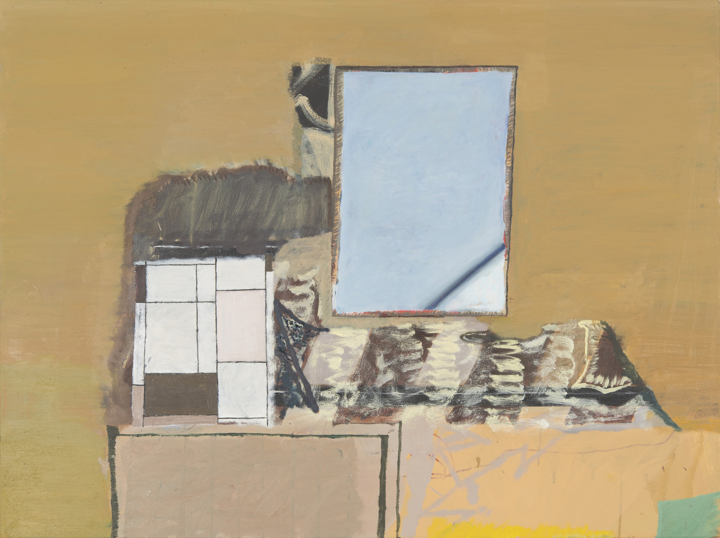 CHRISTOPH ROßNER Haufen (Pile) , 2014, oil and acrylic on canvas, 46.5" x 35.5"