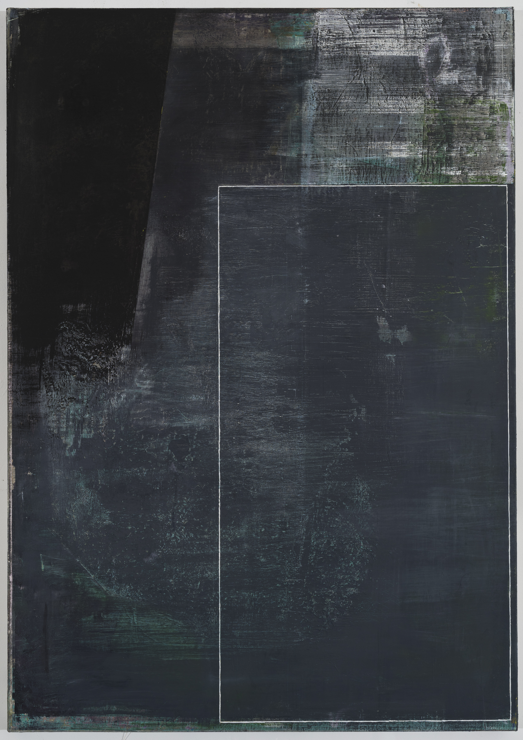 JEAN-FRANÇOIS LAUDA f.1 , 2015, oil on canvas mounted to panel, 47" x 33"
