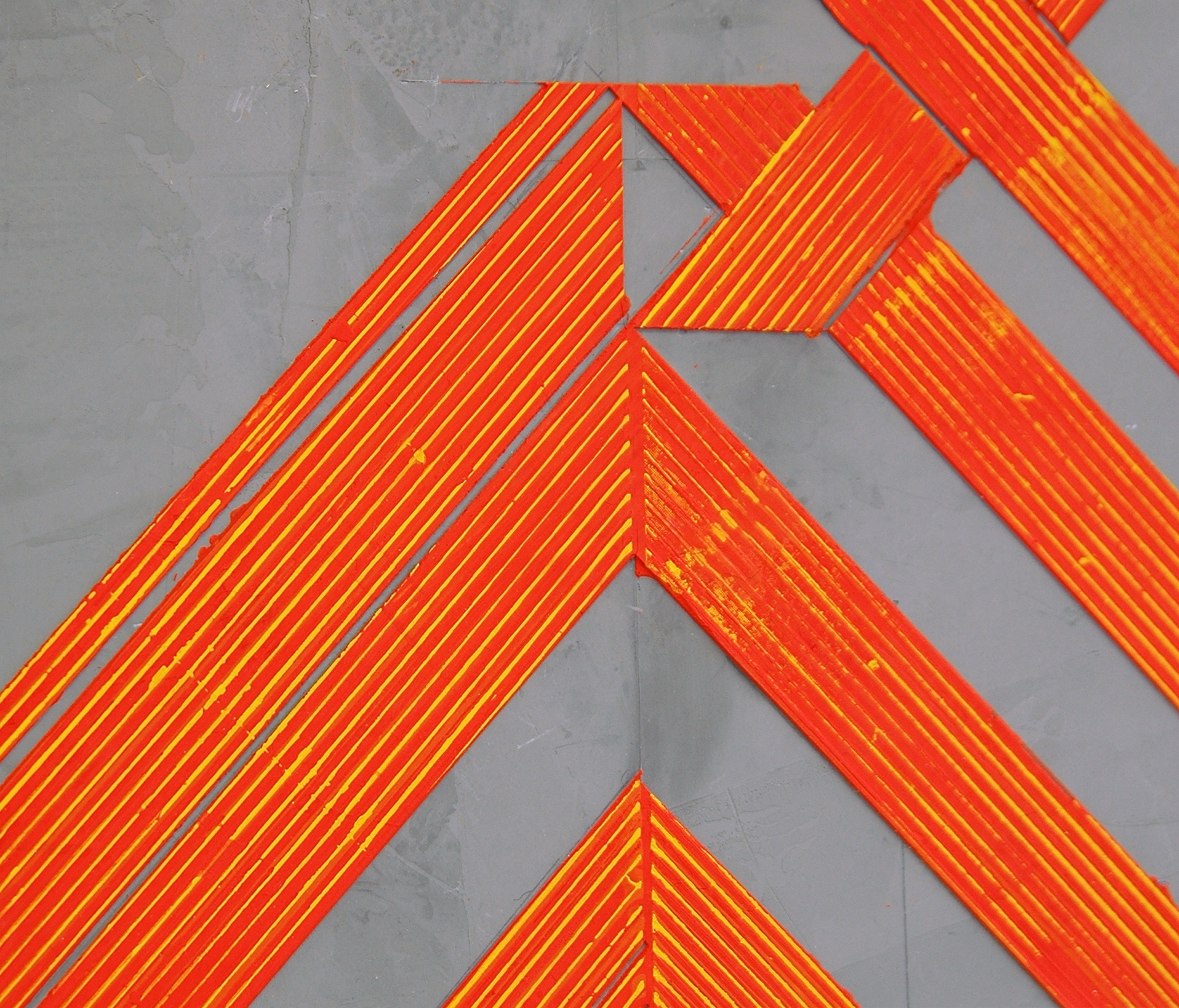 ELISE FERGUSON (detail) N V V , pigmented plaster on MDF panel, 30" x 30", 2014