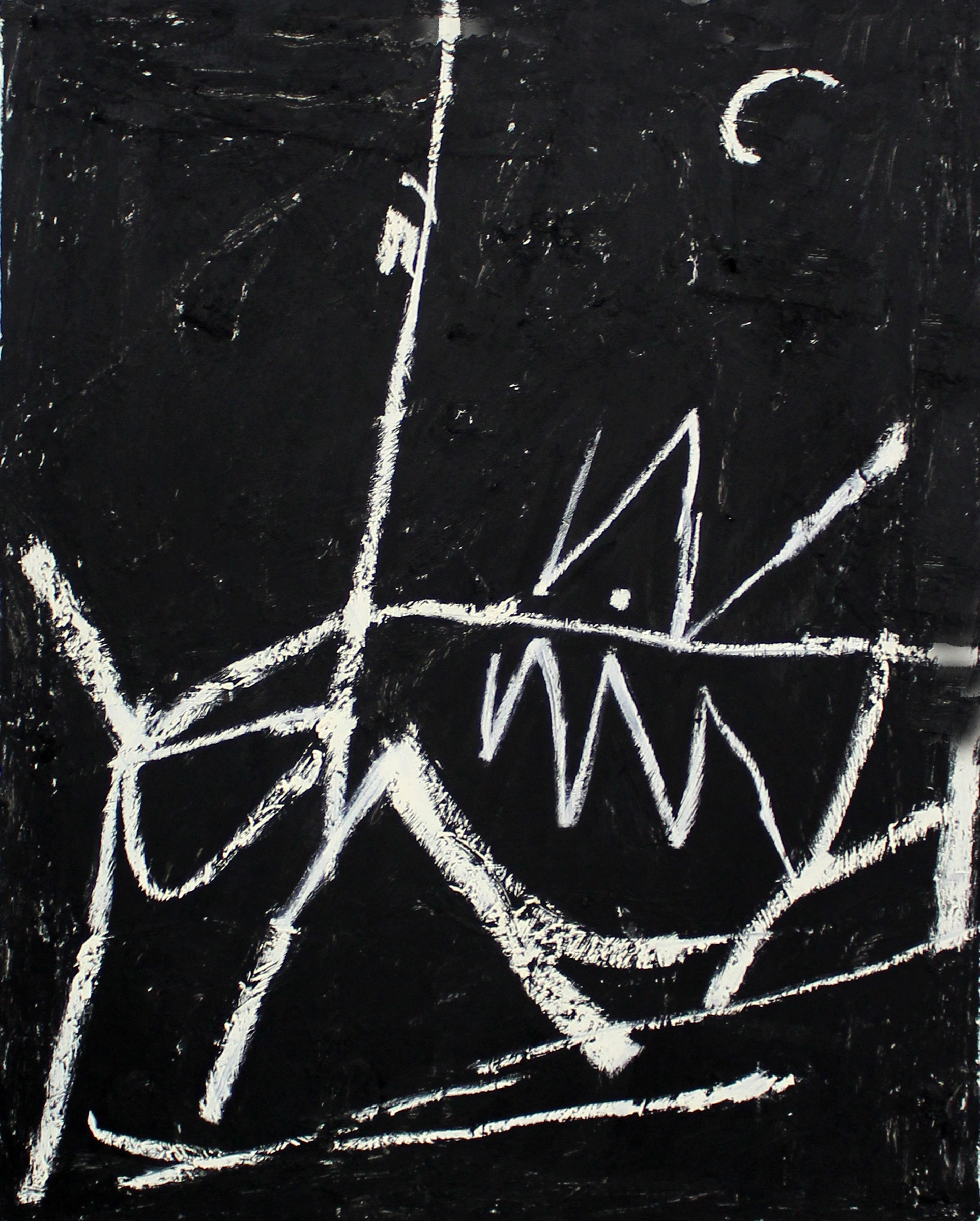 JOSEPH HART Untitled (Zig Zag) , oil on canvas, 28" x 22", 2012