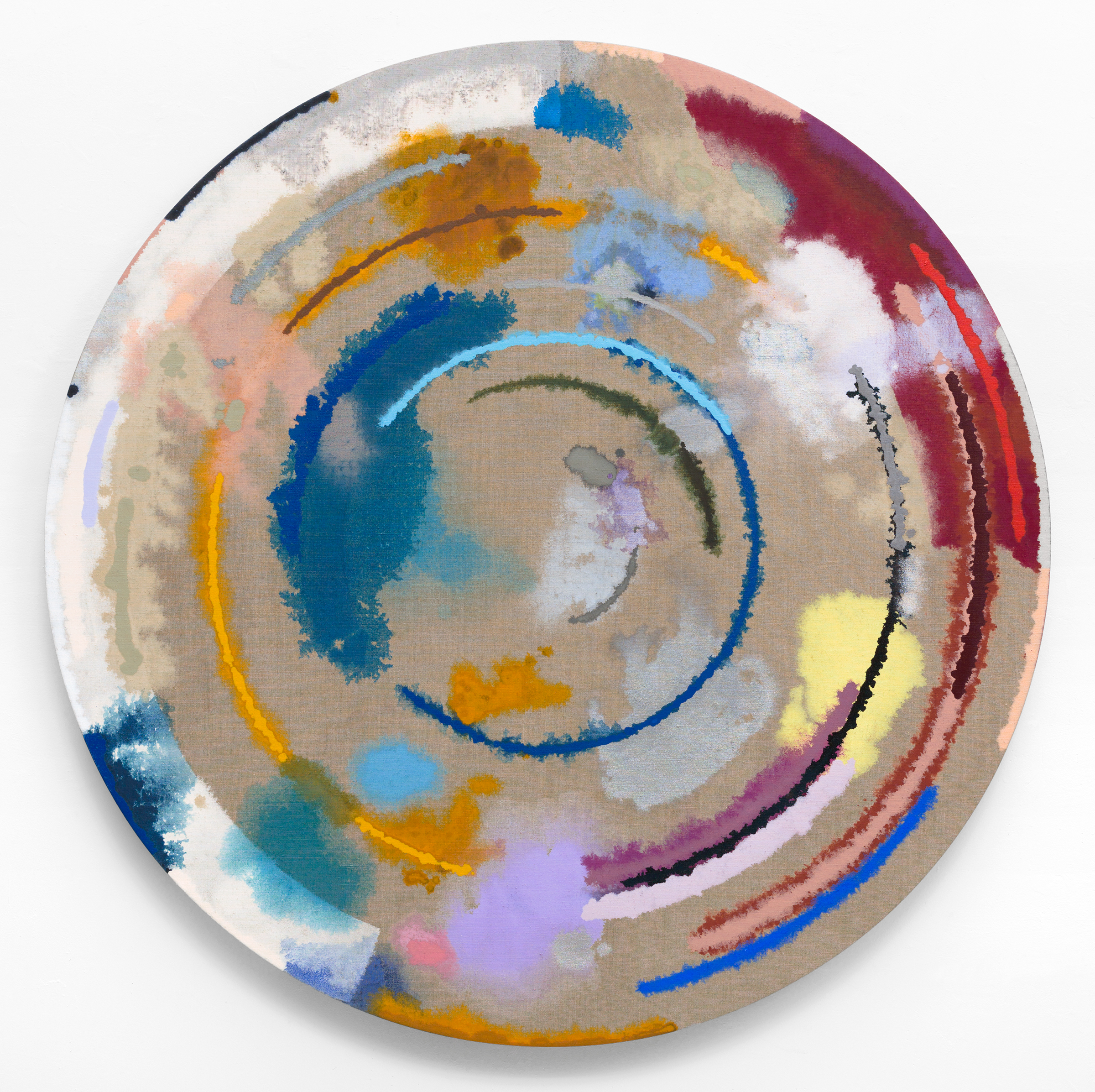   PAMELA JORDEN   Untitled,&nbsp; 2016, oil on linen, 48" diameter 