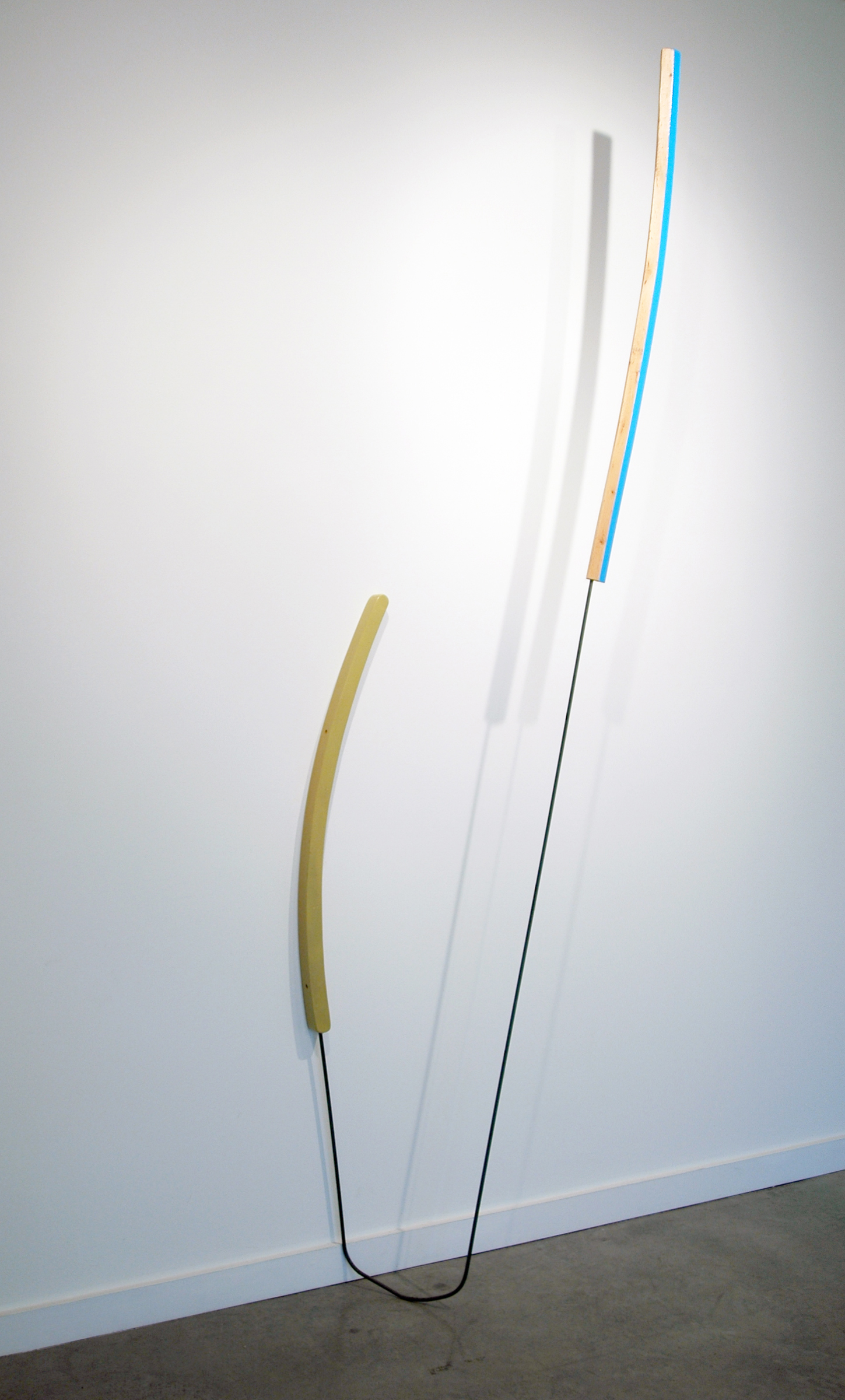 KIRK STOLLER Untitled (prong) , wood, acrylic, metal and resin, 103" H x 26" W x 14" D