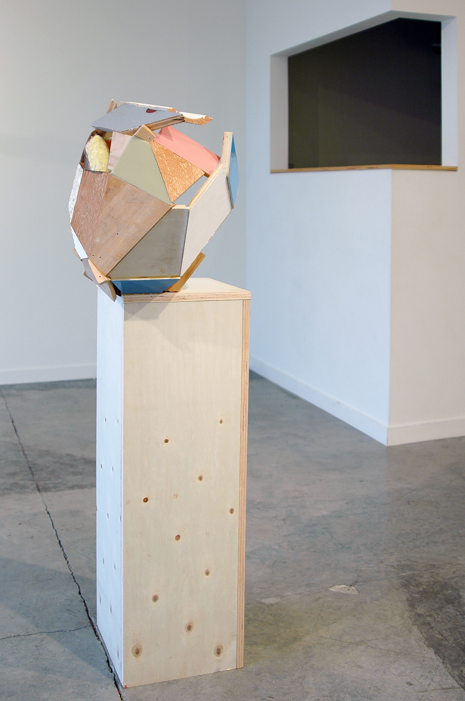   KIRK STOLLER   Untitled (ledge) , wood, acrylic and resin, 52" x 19.5" x 16.5" 