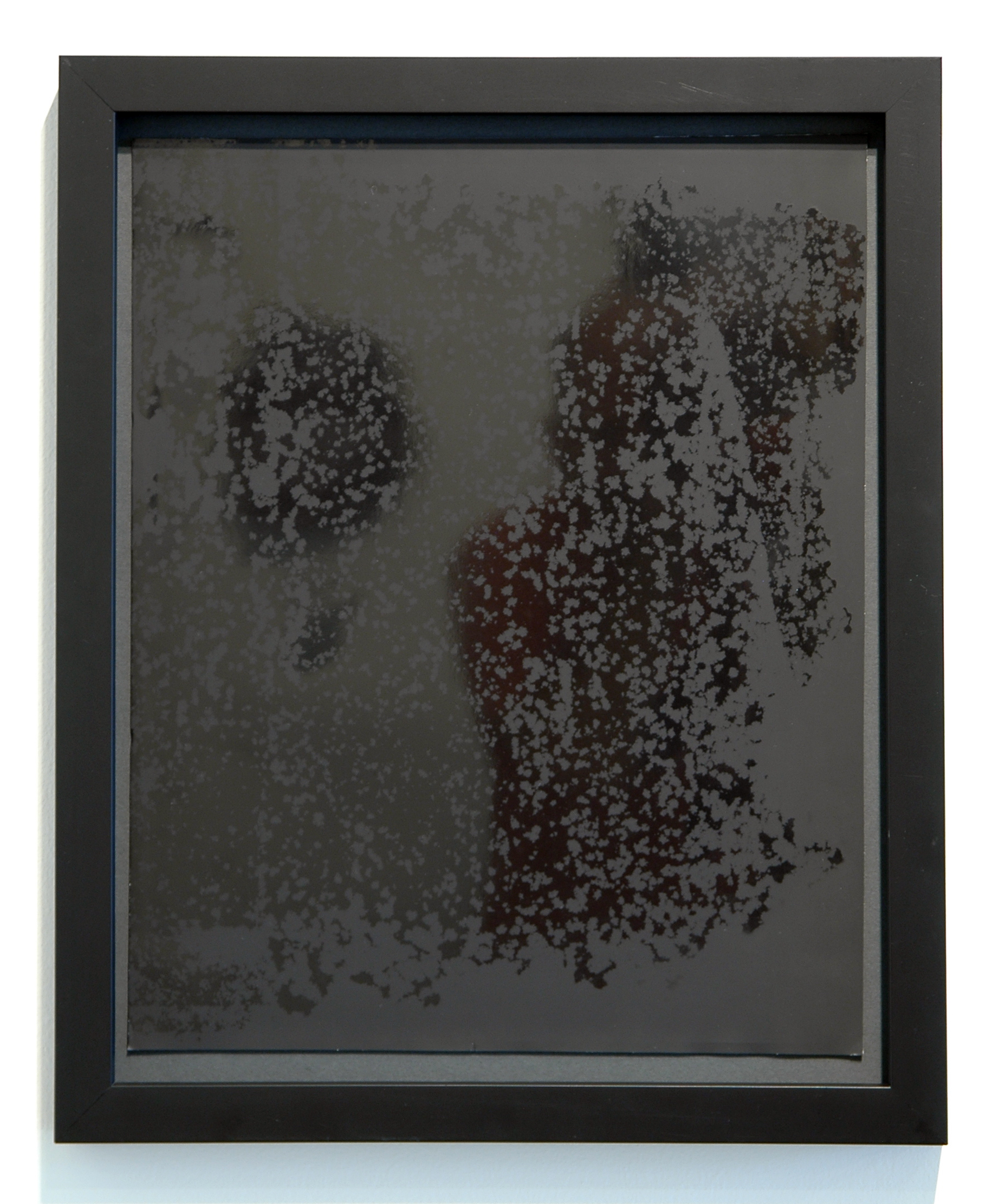   WITH CINDER BLOCKS WE FLATTEN OUR PHOTOGRAPHS  C. Wright Daniel,&nbsp; Untitled (Burnished 1) , unique silver gelatin print, 16.25" x 13.25" (framed), 2013 