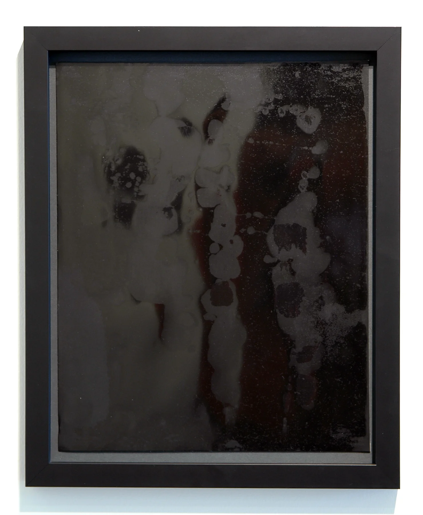 WITH CINDER BLOCKS WE FLATTEN OUR PHOTOGRAPHS C. Wright Daniel, Untitled (Burnished 3) , unique silver gelatin print, 16.25" x 13.25" (framed), 2013