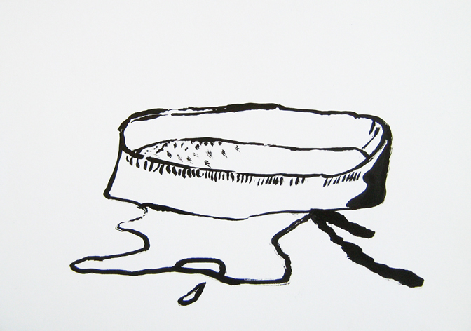 CHRISTOPH ROßNER Untitled , india ink on paper, 8.25" x11.75", 2011