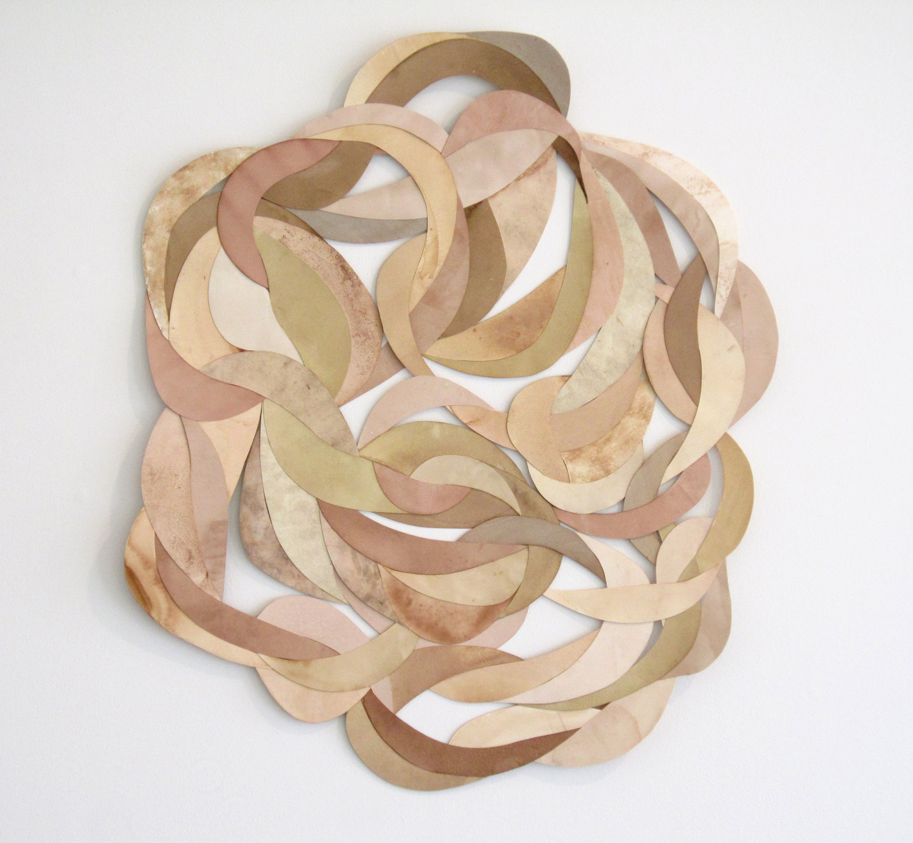 MOLLY SMITH Mass, 2013, paper and natural dyes, 32" x 29"
