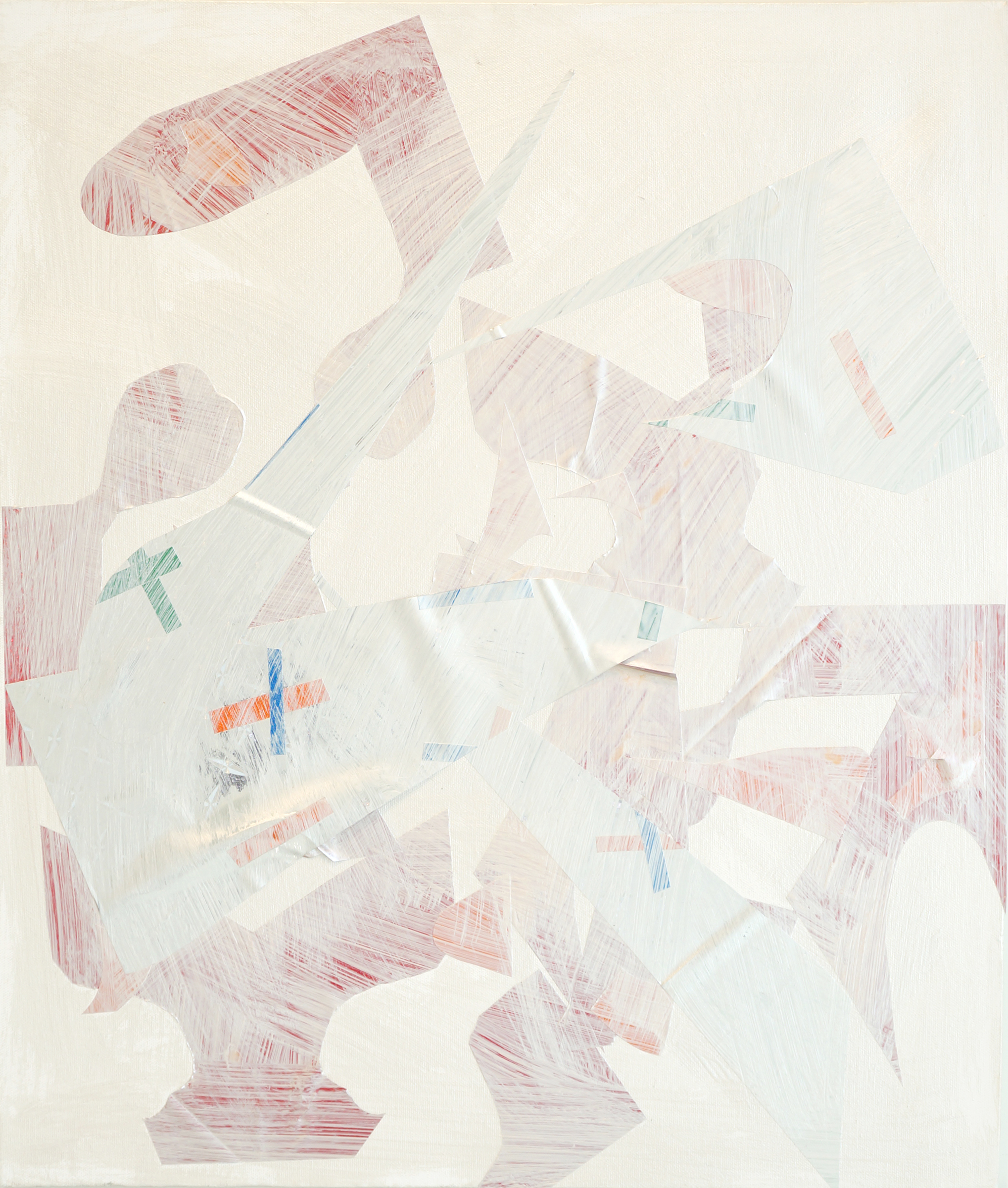 PATRICK BRENNAN e-z wider - e-z rider, 2012, mylar and acrylic on canvas, 24" x 20"
