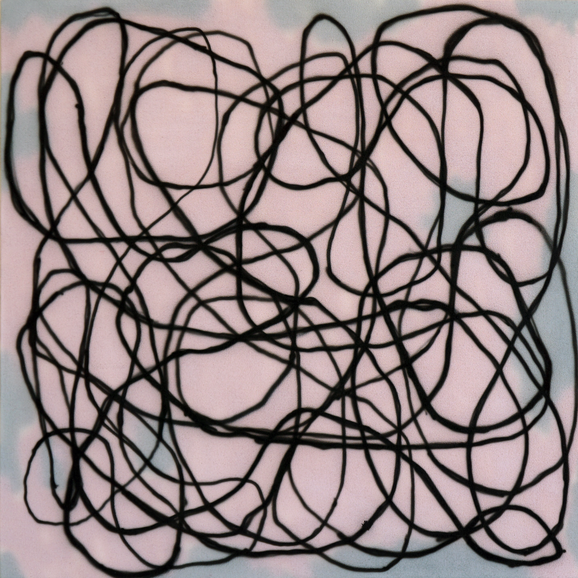 DANIEL TIERNEY Pink and Grey, 2012, acrylic on canvas, 24" x 24"