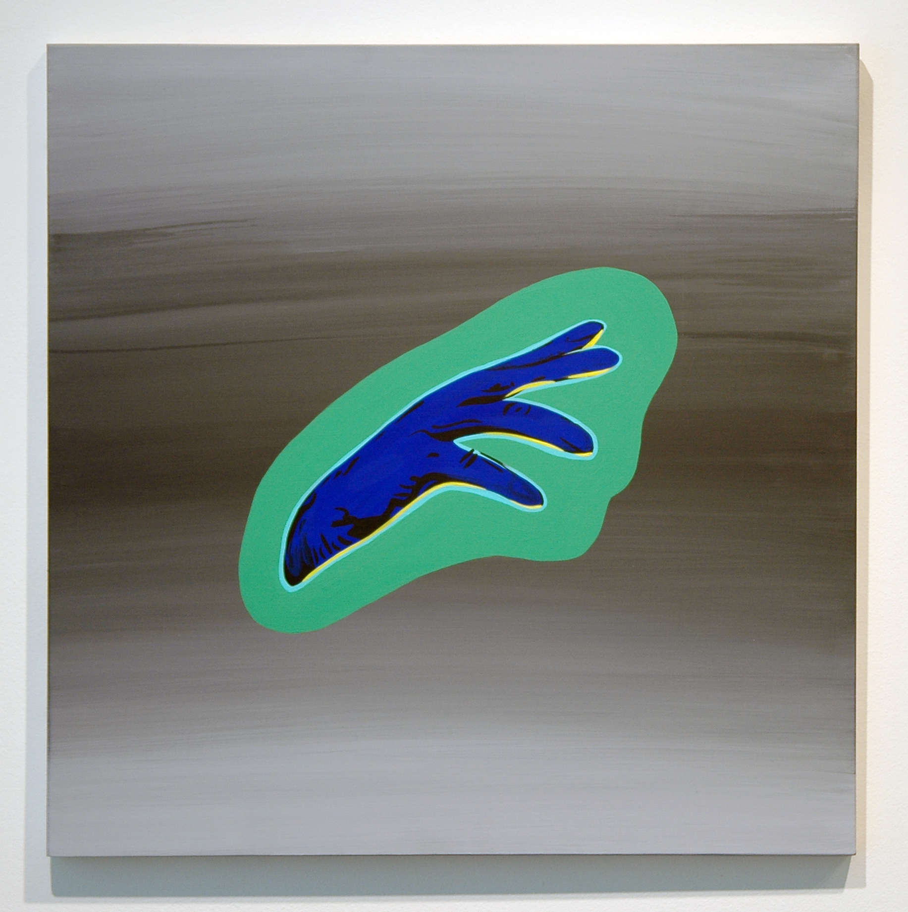   DERIC CARNER   The Light That Failed (Dutch Hand) , acrylic on panel, 20" x 20", 2012 