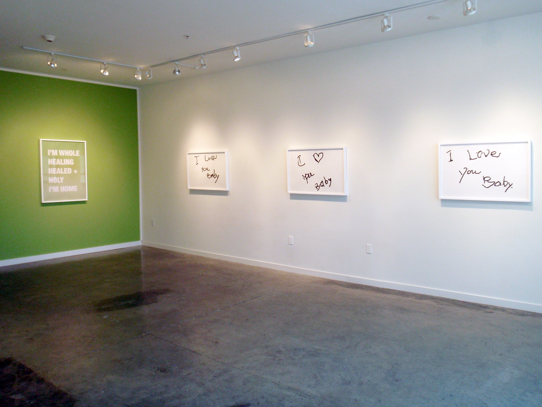 SUSAN O'MALLEY My Healing Garden is Green , installation