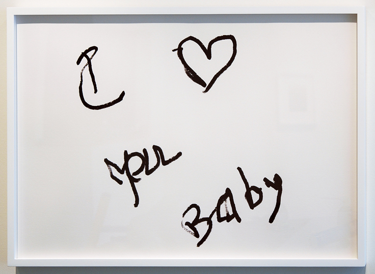   SUSAN O'MALLEY   I LOVE YOU BABY (2) , 2012, digital print on archival rag, edition of 1/1 with AP, 24" x 36" 