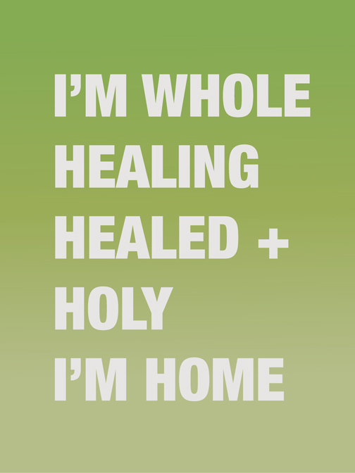   SUSAN O'MALLEY   I'M WHOLE HEALING HEALED , 2012, digital print on archival rag, edition of 1/1 with AP, 40" x 30" 