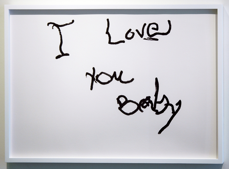 SUSAN O'MALLEY I LOVE YOU BABY (1) , 2012, digital print on archival rag, edition of 1/1 with AP, 24" x 36"