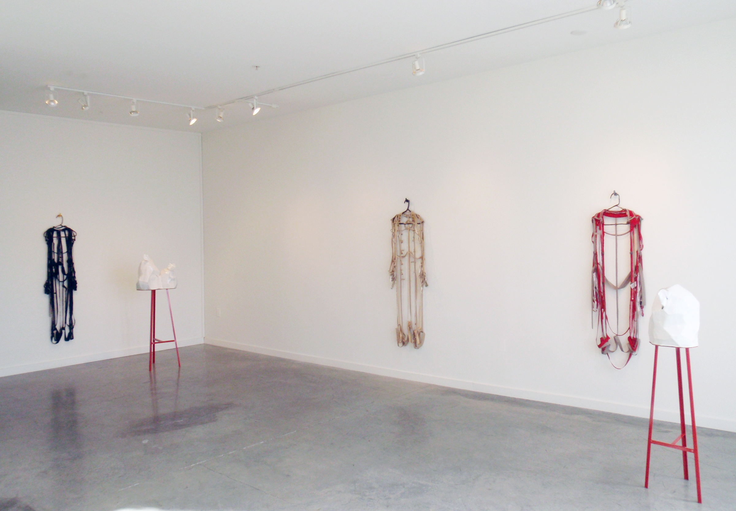   ANNA SEW HOY   Tissues and Trench Coats , installation 