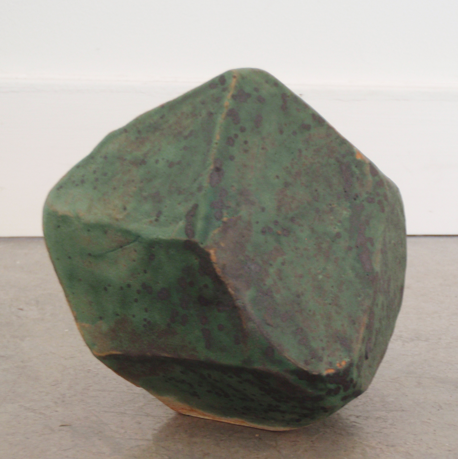   ANNA SEW HOY   verte/lichen , fired stoneware, 4" x 3.5" x 3.75", 2012 