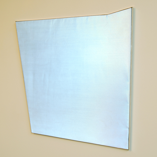   LUCY PULLEN   Chromadynamics IV , fabric and aluminum, 22.5" x 24", 2012 