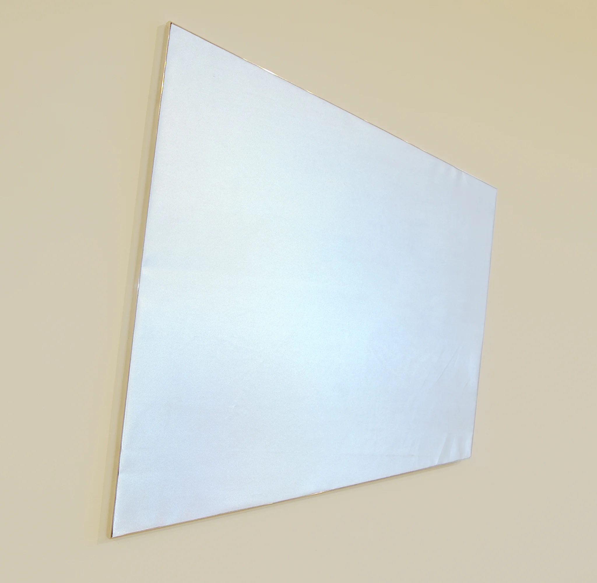 LUCY PULLEN Chromadynamics III , fabric and aluminum, 25" x 24", 2012
