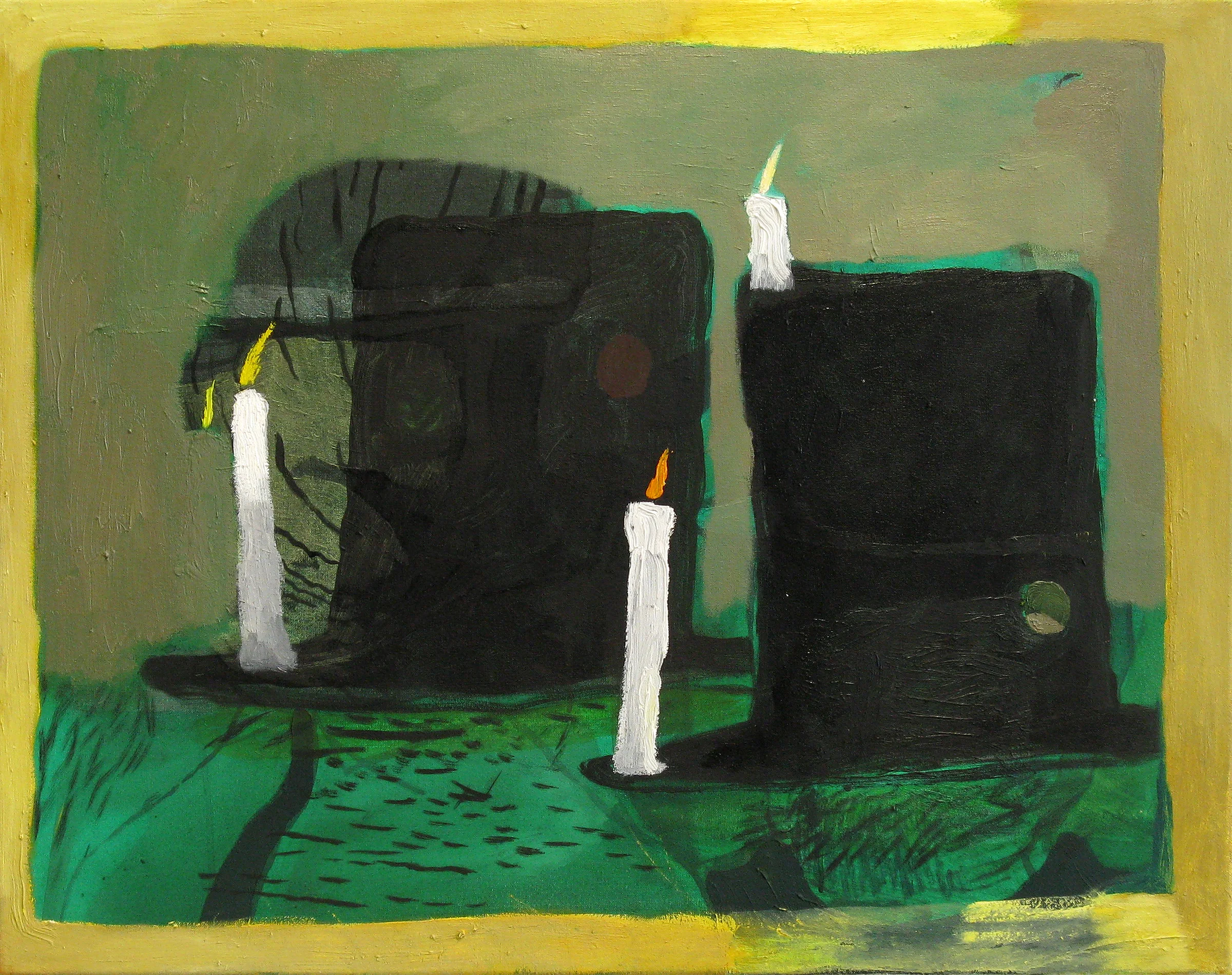CHRISTOPH ROßNER Old Hut, oil and acrylic on canvas, 21.5" x 27.5", 2010