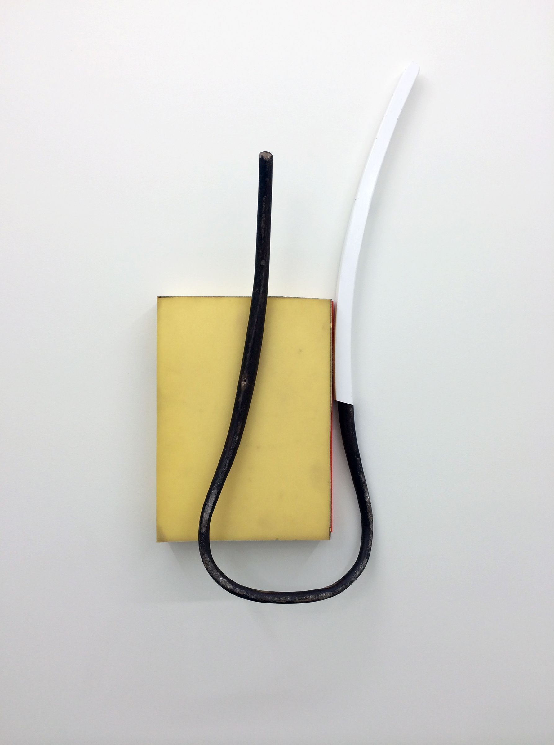 KIRK STOLLER Untitled (pushed) , wood, foam, resin, plexi glass, wood stain, 44" x 18" x 6"