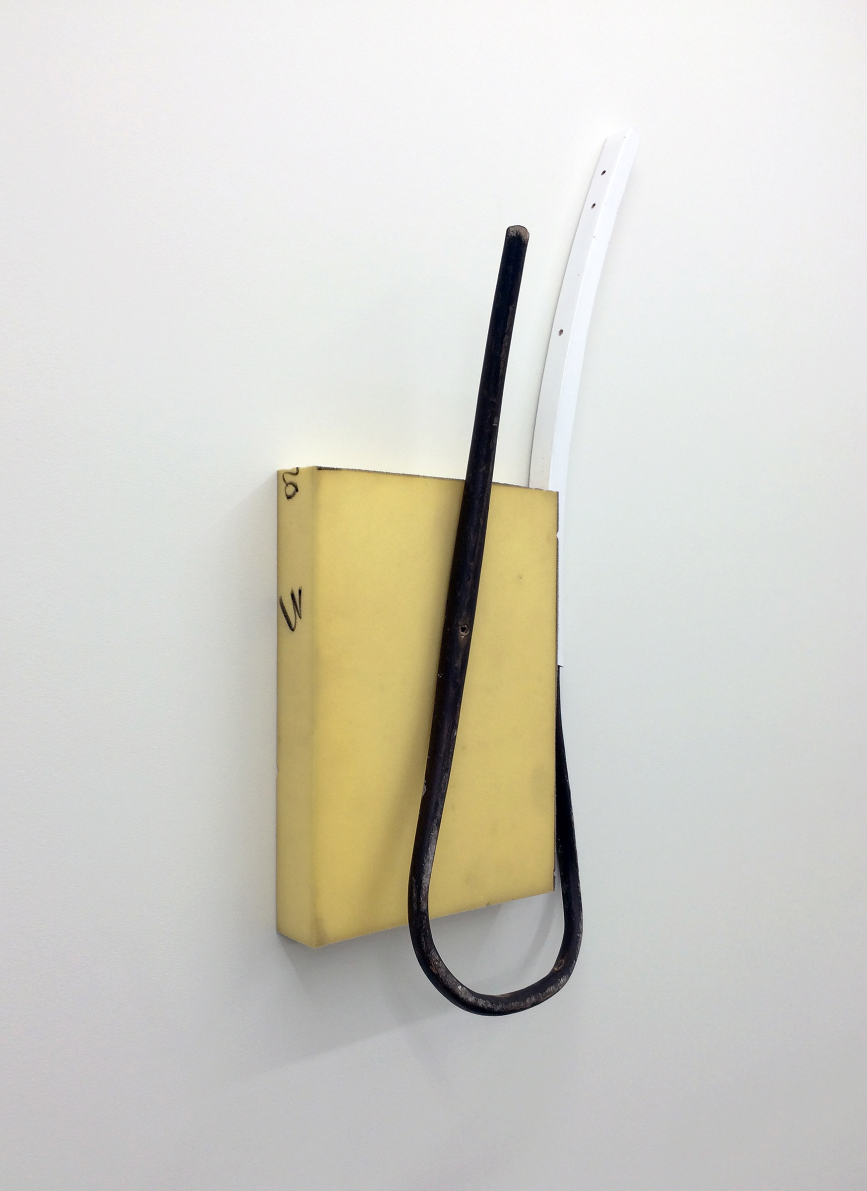 KIRK STOLLER (alternate view) Untitled (pushed) , wood, foam, resin, plexi glass, wood stain, 44" x 18" x 6"