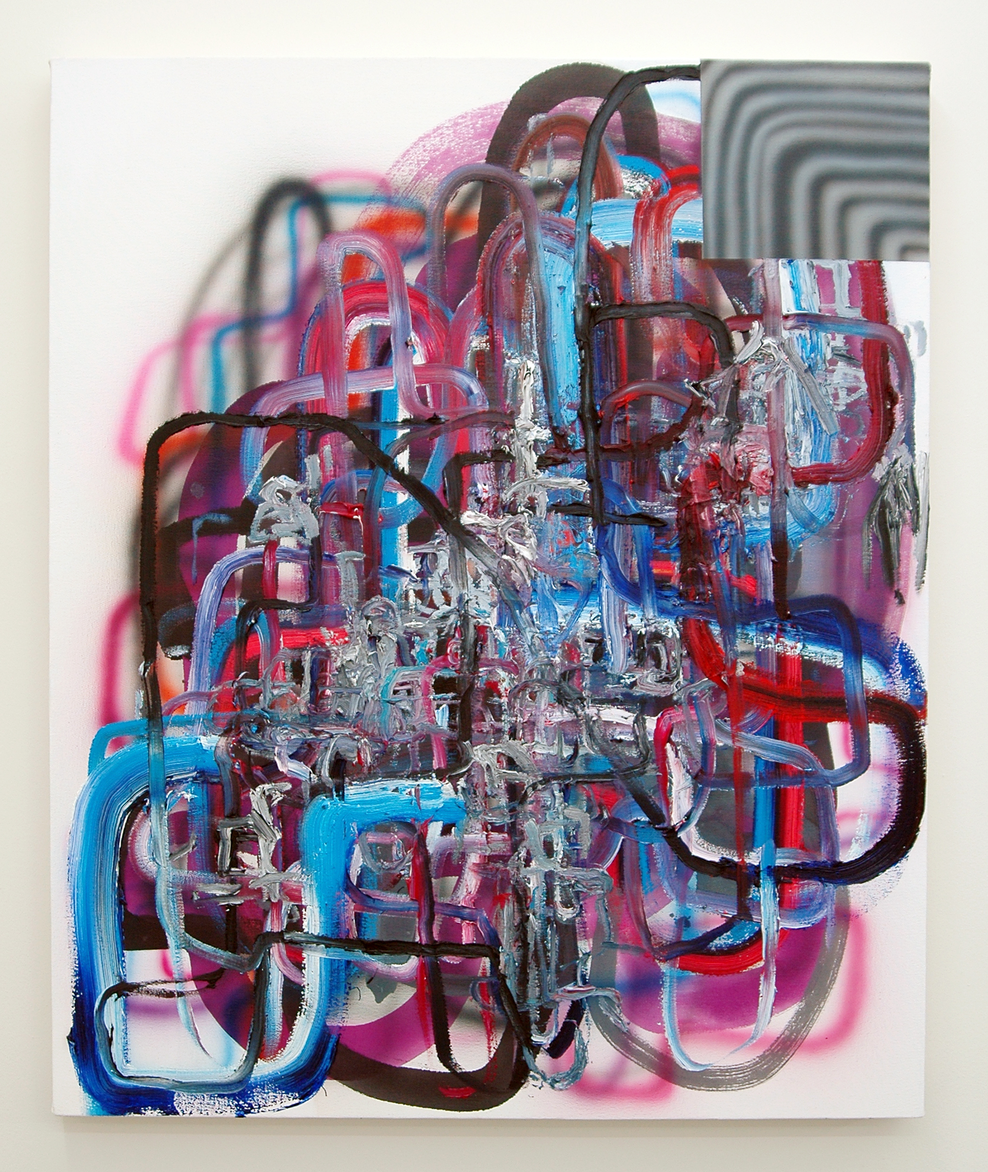 /SLASH/ Josh Podoll, Broken Foot, oil and acrylic on canvas, 36" x 30", 2014