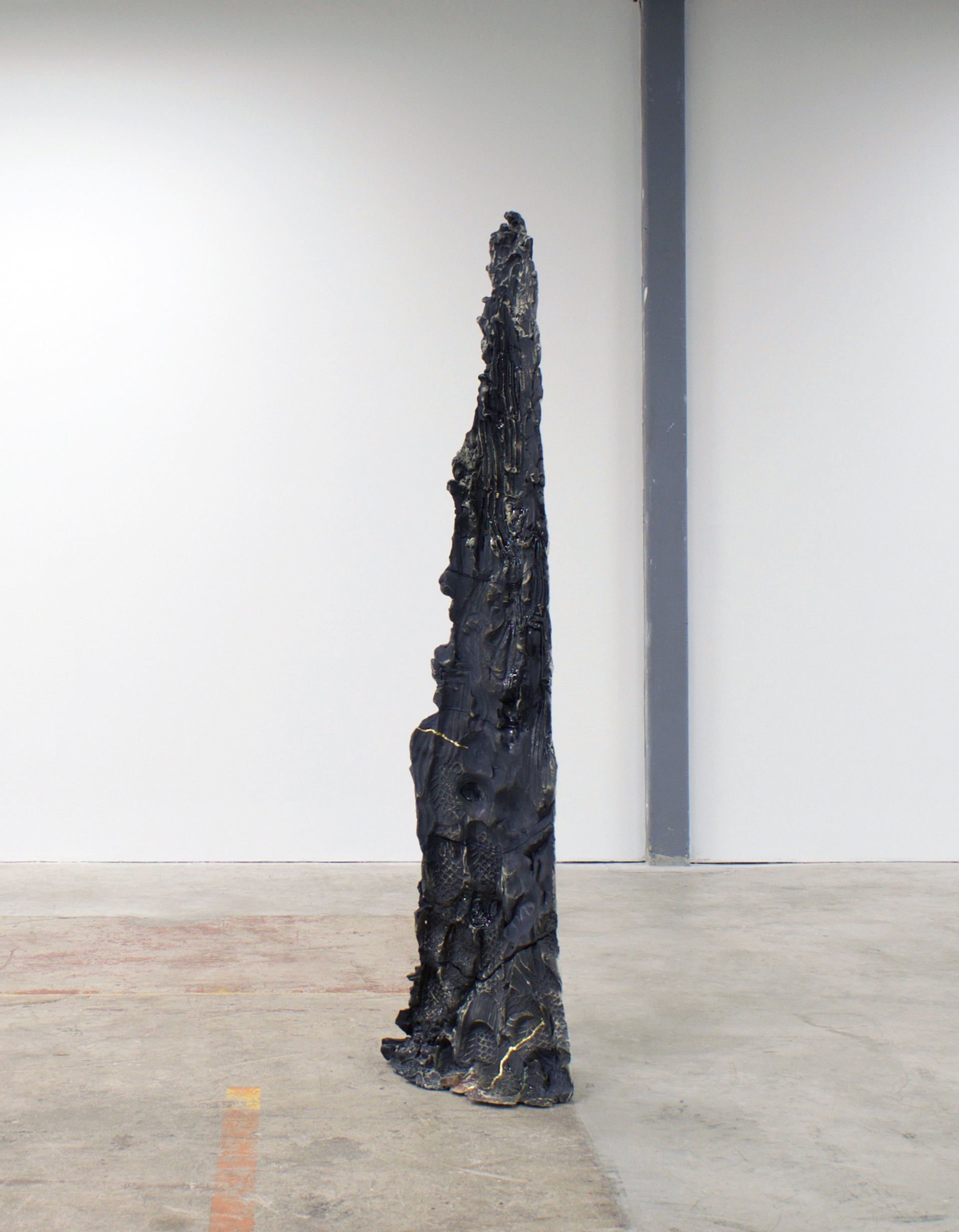   BRIE RUAIS   How to Corner Yourself (The First Remove), 130 lbs , 2016, Glazed ceramic, 79.5" x 17" x 18" 