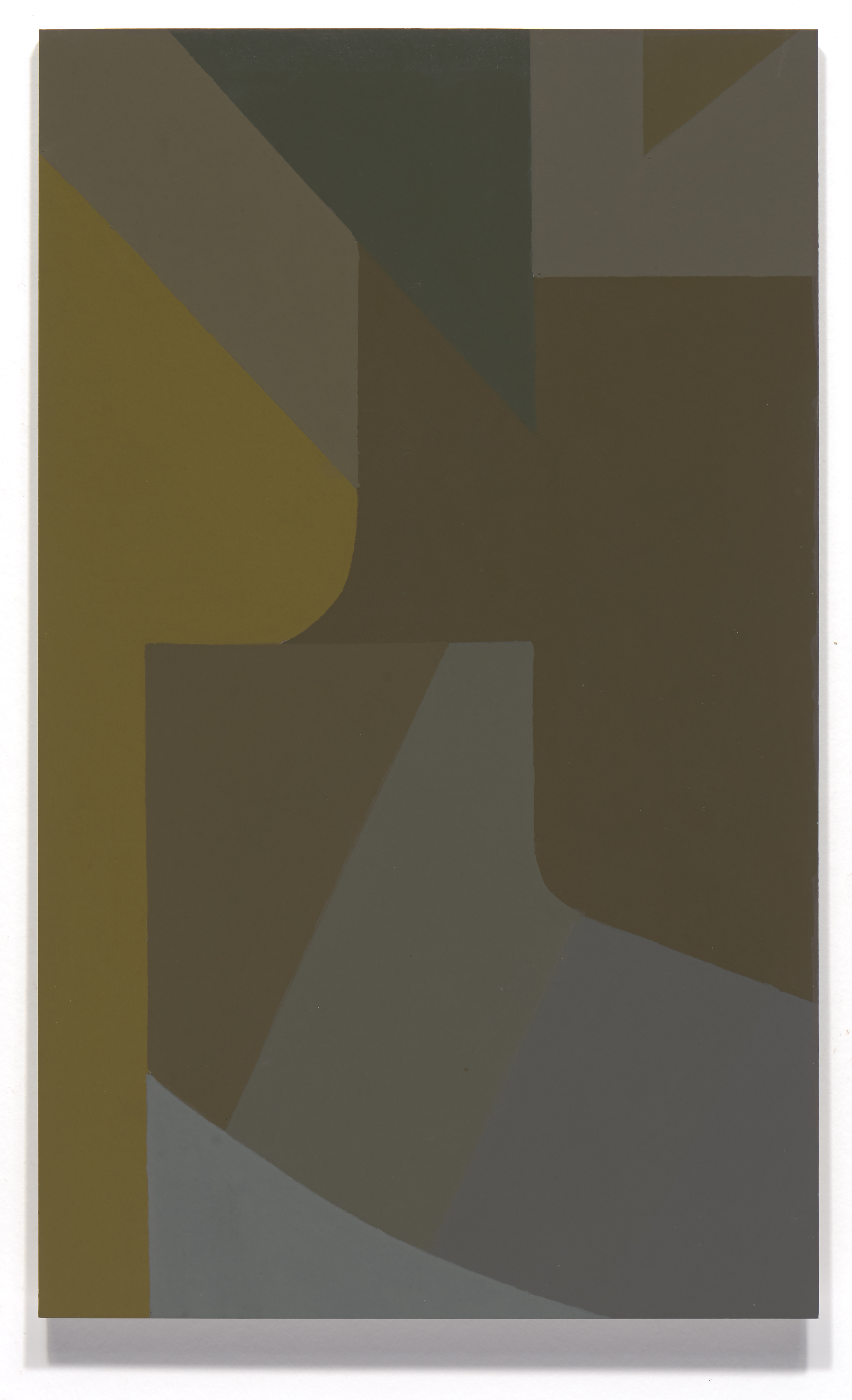 NANCY WHITE Untitled (04_2017), 2016 Acrylic on paper mounted on archival board, 10.5” x 6.375”