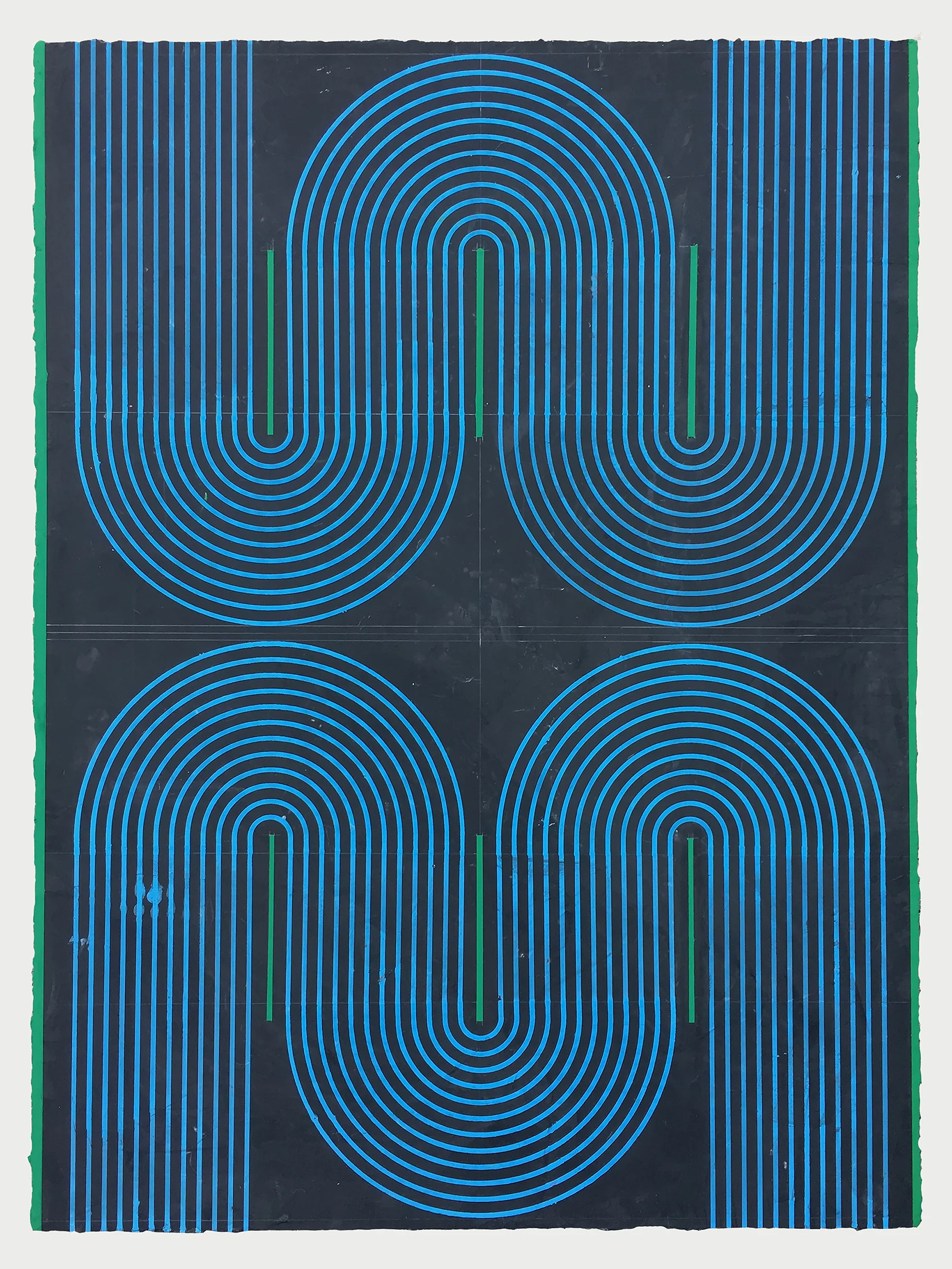 ELISE FERGUSON Bats, 2018 Pigmented plaster on MDF panel, 40” x 30”