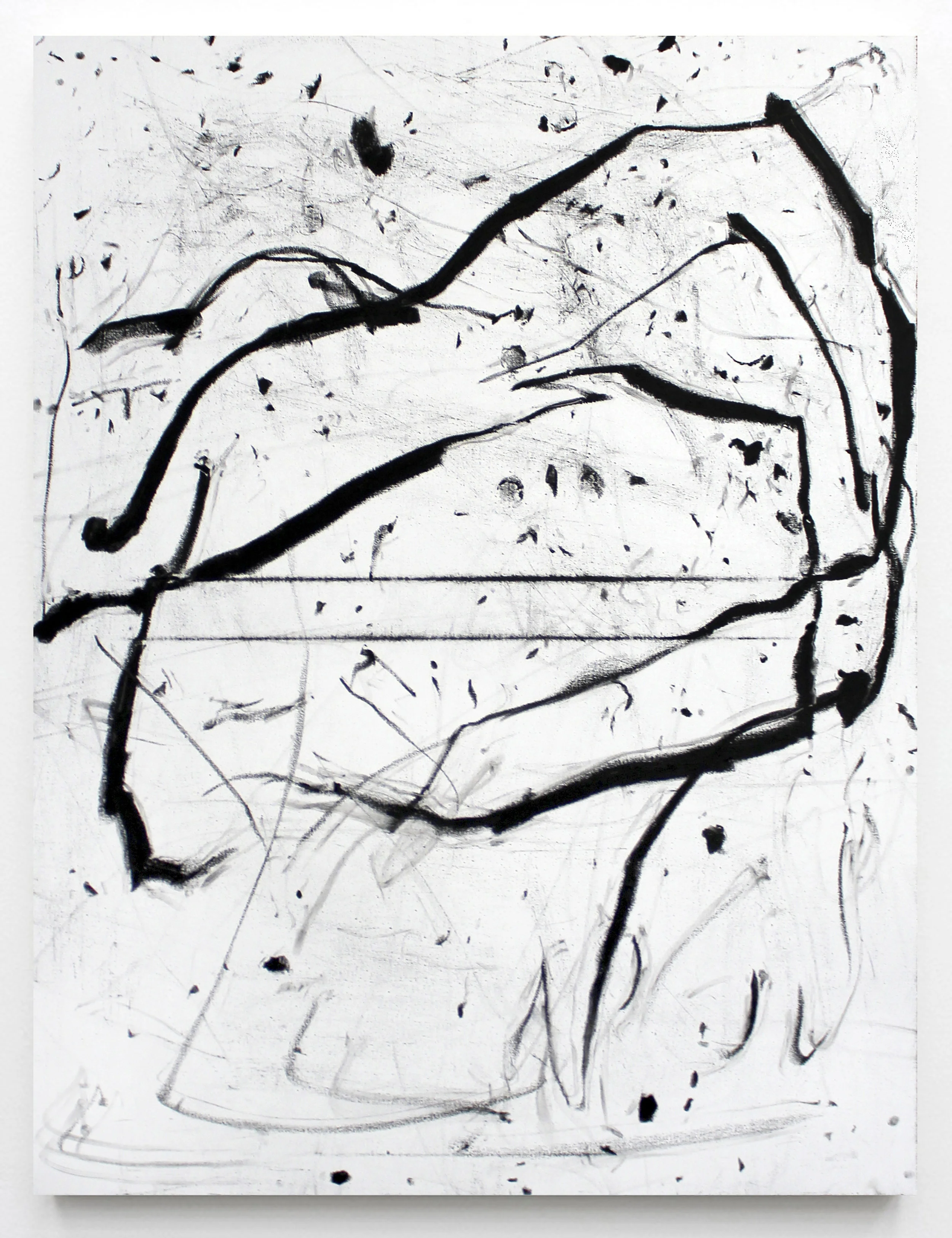 JOSEPH HART Untitled (Small Orchid), 2018 Oil on canvas, 72” x 52”