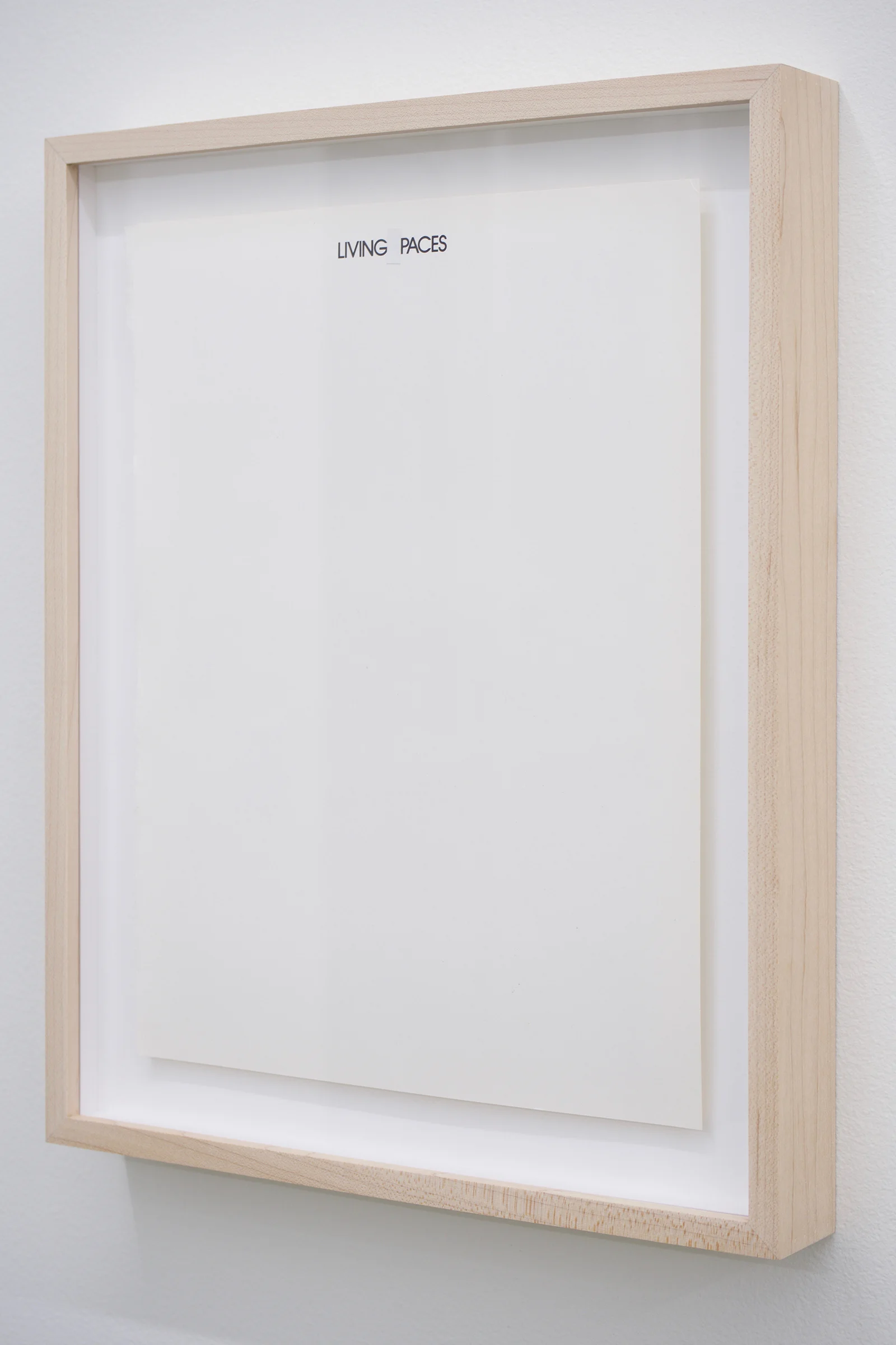 AMANDA CURRERI (side view) Living _paces, 2018 Altered book page, custom frame, 13.5” x 10.75”