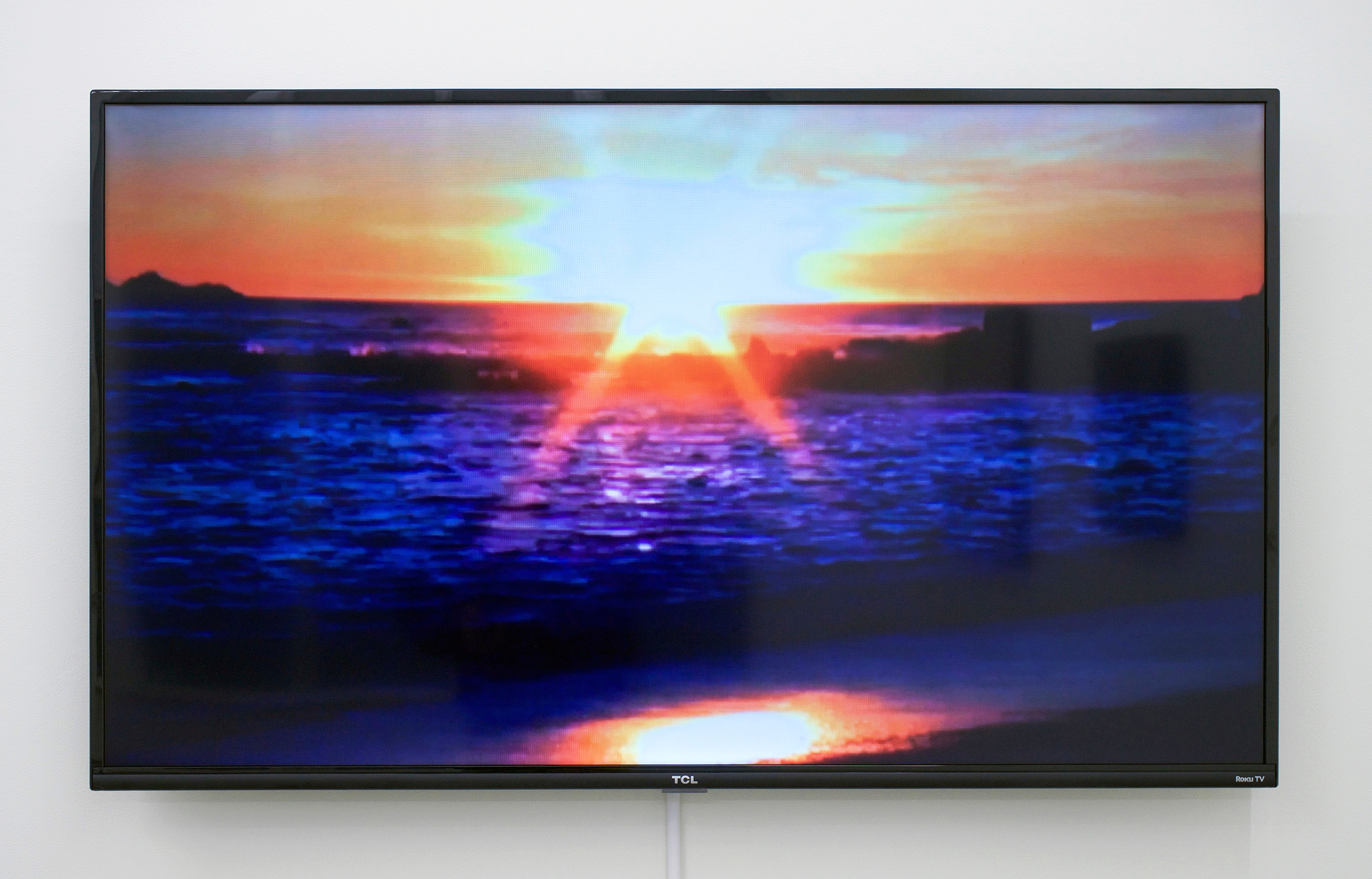  BESSMA KHALAF  Standing On A Beach , 2015 Single channel video with sound, 2min 9sec lood, 50” monitor, Edition of 5 with 1 AP 