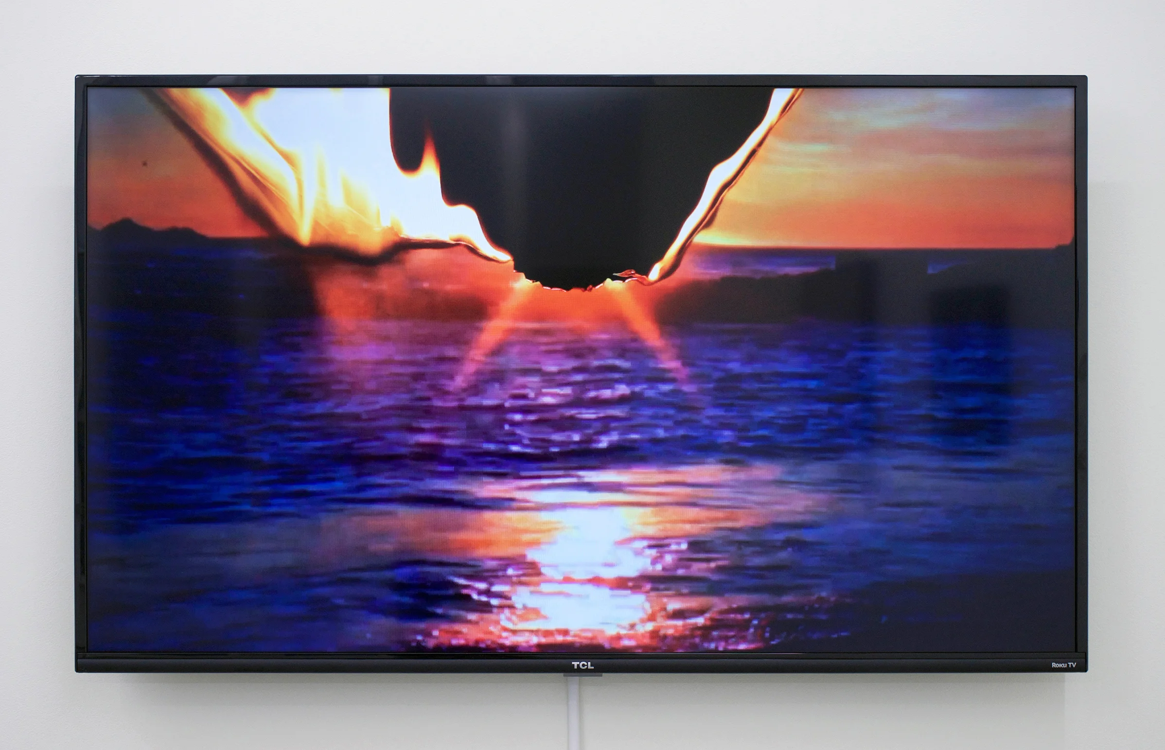 BESSMA KHALAF (alt. image) Standing On A Beach , 2015 Single channel video with sound, 2min 9sec lood, 50” monitor, Edition of 5 with 1 AP