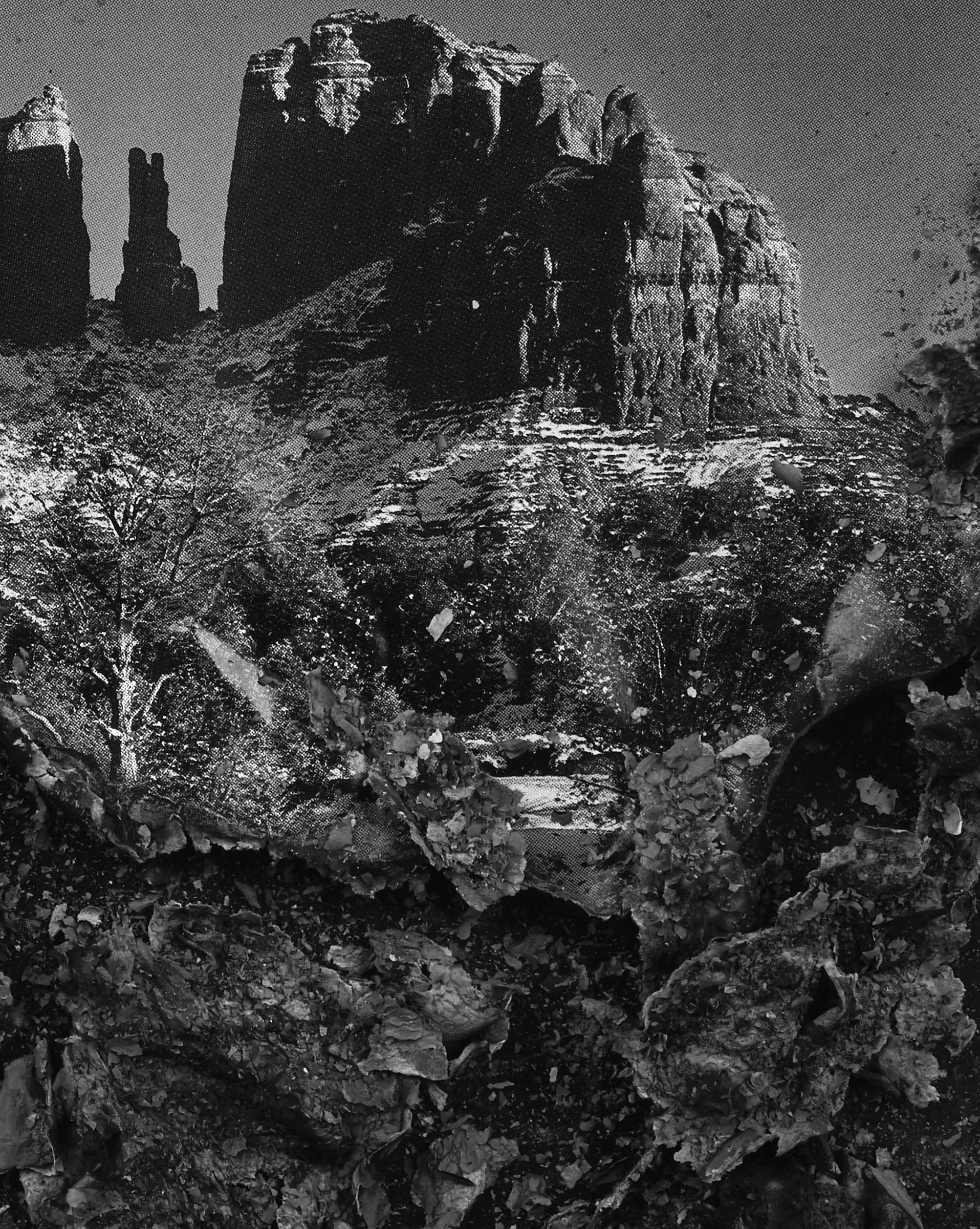 BESSMA KHALAF (detail) Burnout (Cathedral Rock) , 2019 Archival pigment print 33” x 50”, Edition of 3 with 1AP