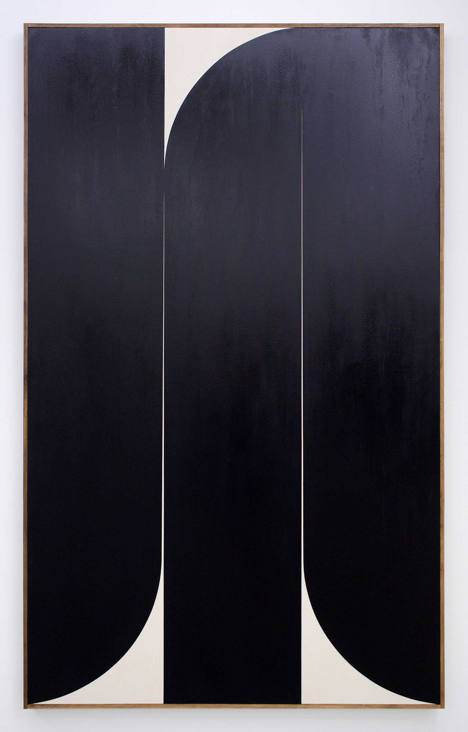  JOHNNY ABRAHAMS Untitled (Black), 2019 oil on canvas, 80” x 48” 