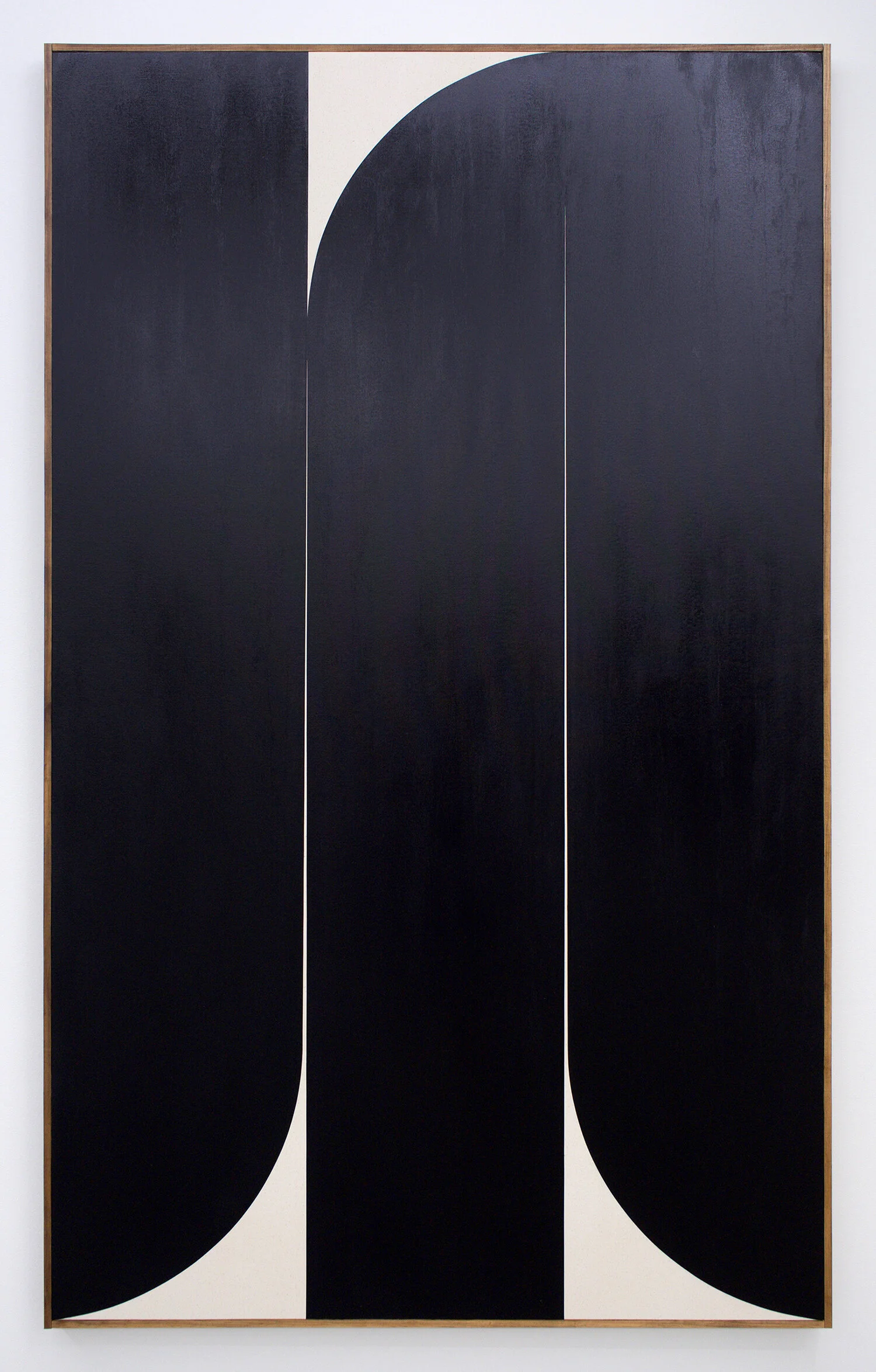 JOHNNY ABRAHAMS Untitled (Black), 2019 oil on canvas, 80” x 48”