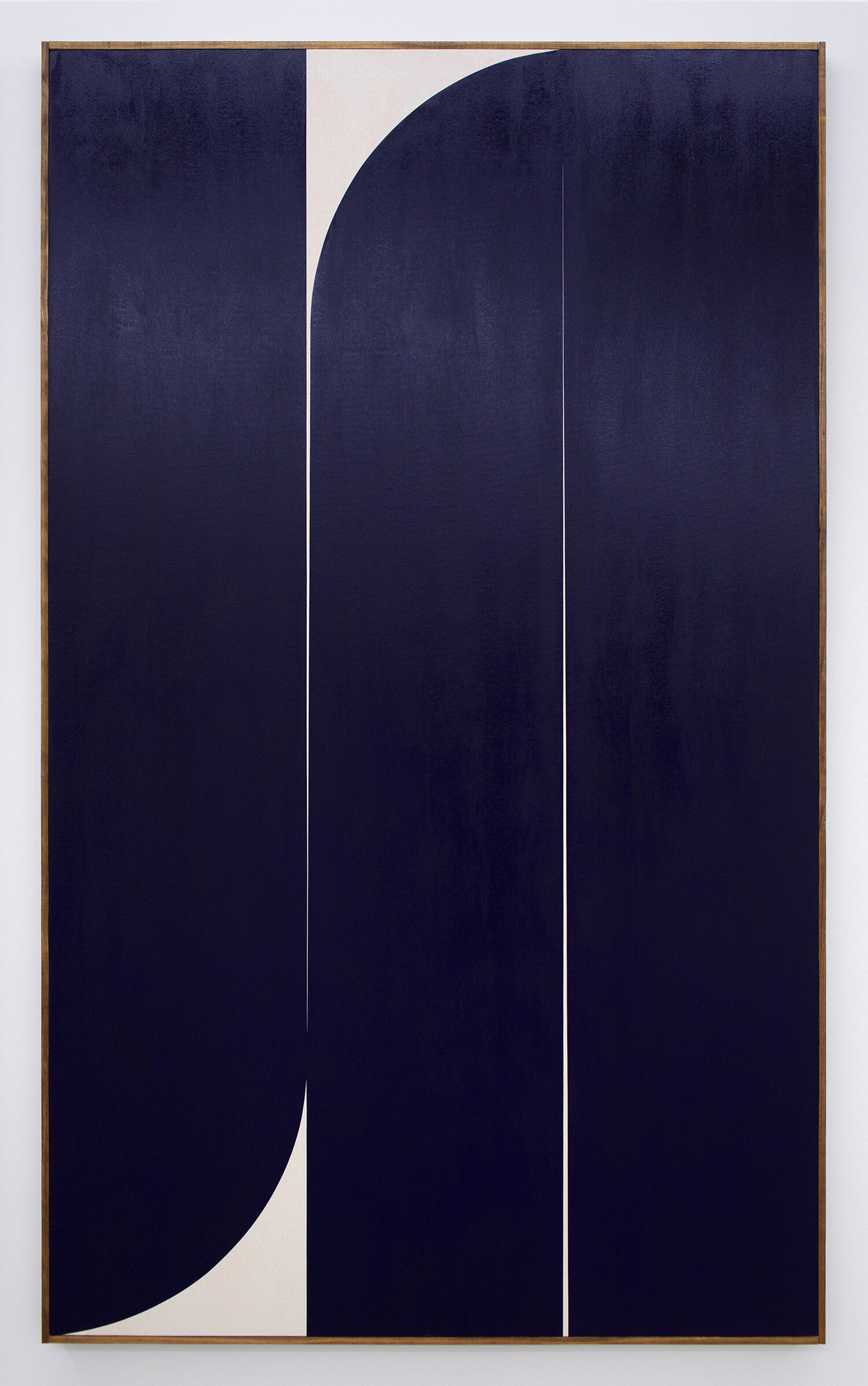  JOHNNY ABRAHAMS Untitled (Blue 3), 2019 oil on canvas, 80” x 48” 