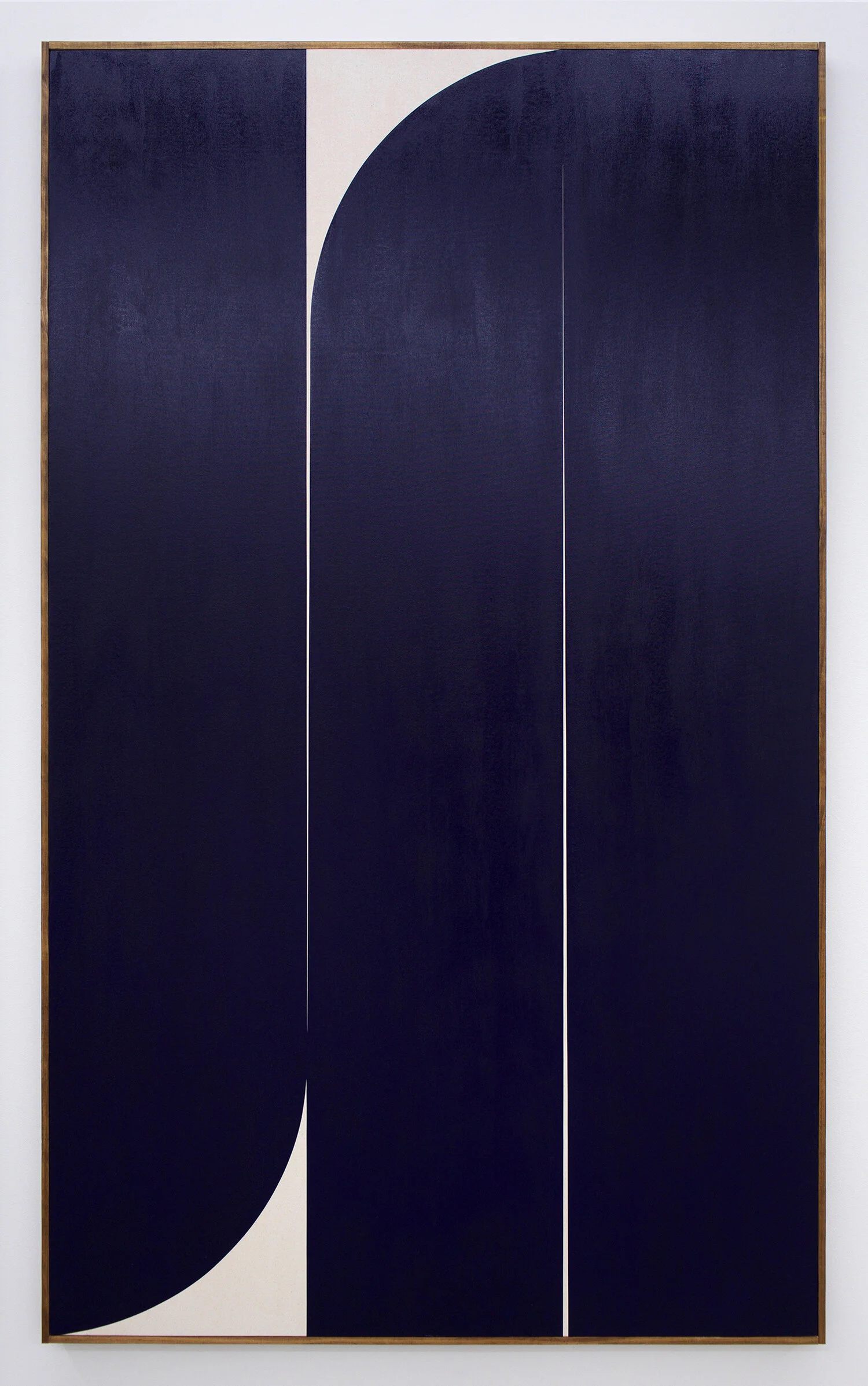 JOHNNY ABRAHAMS Untitled (Blue 3), 2019 oil on canvas, 80” x 48”