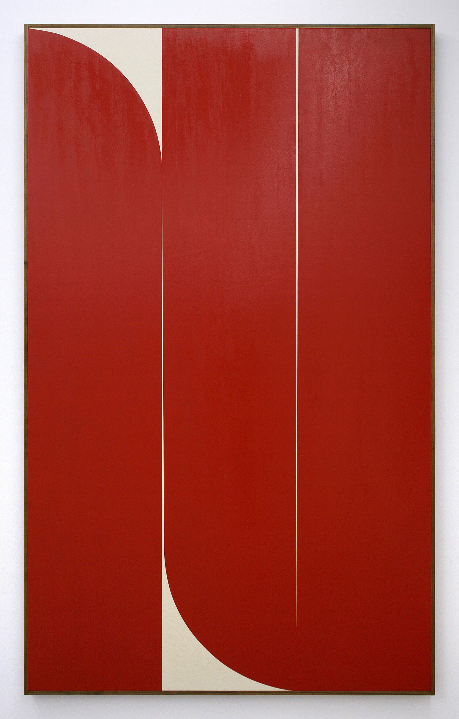  JOHNNY ABRAHAMS Untitled (Red), 2019 oil on canvas, 80” x 48” 