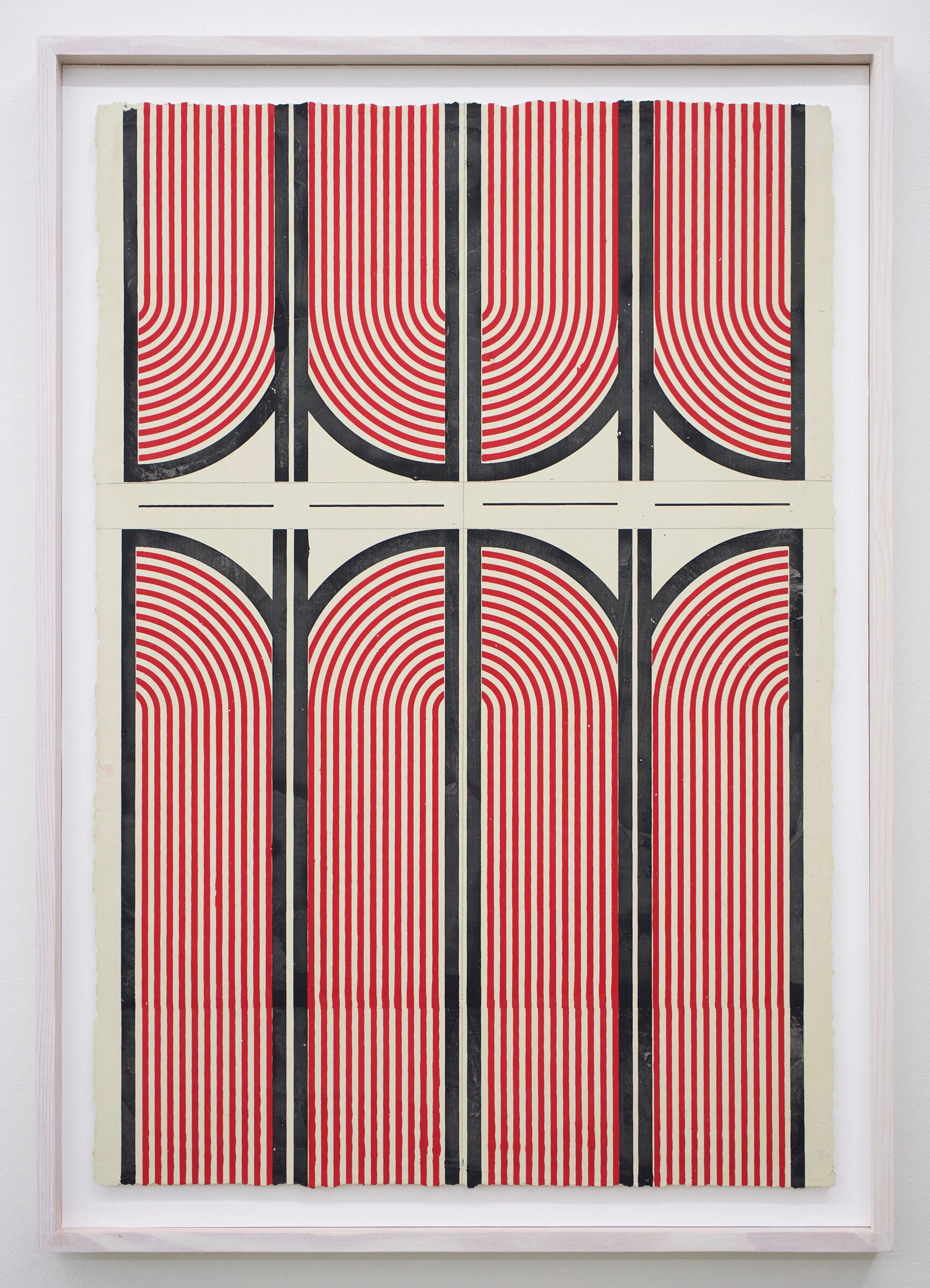 ELISE FERGUSON Clamp Plastics , 2020 pigmented plaster on paper 24.75" x 17.25" (framed)