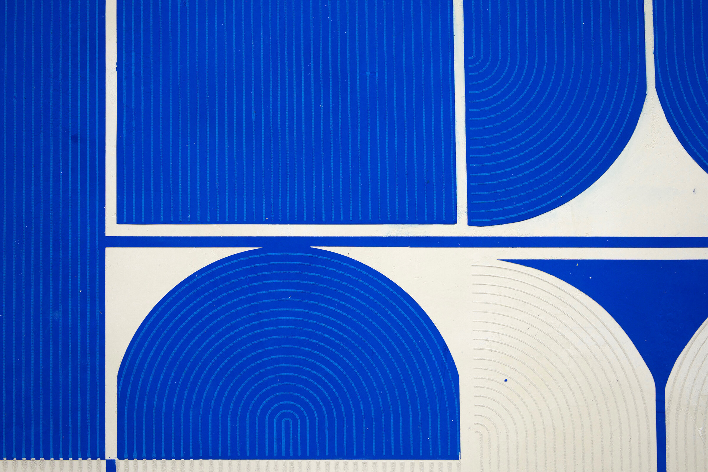  ELISE FERGUSON   (detail)  Double Point , 2016-2020 pigmented plaster on paper 17.25" x 24.75" (framed) 