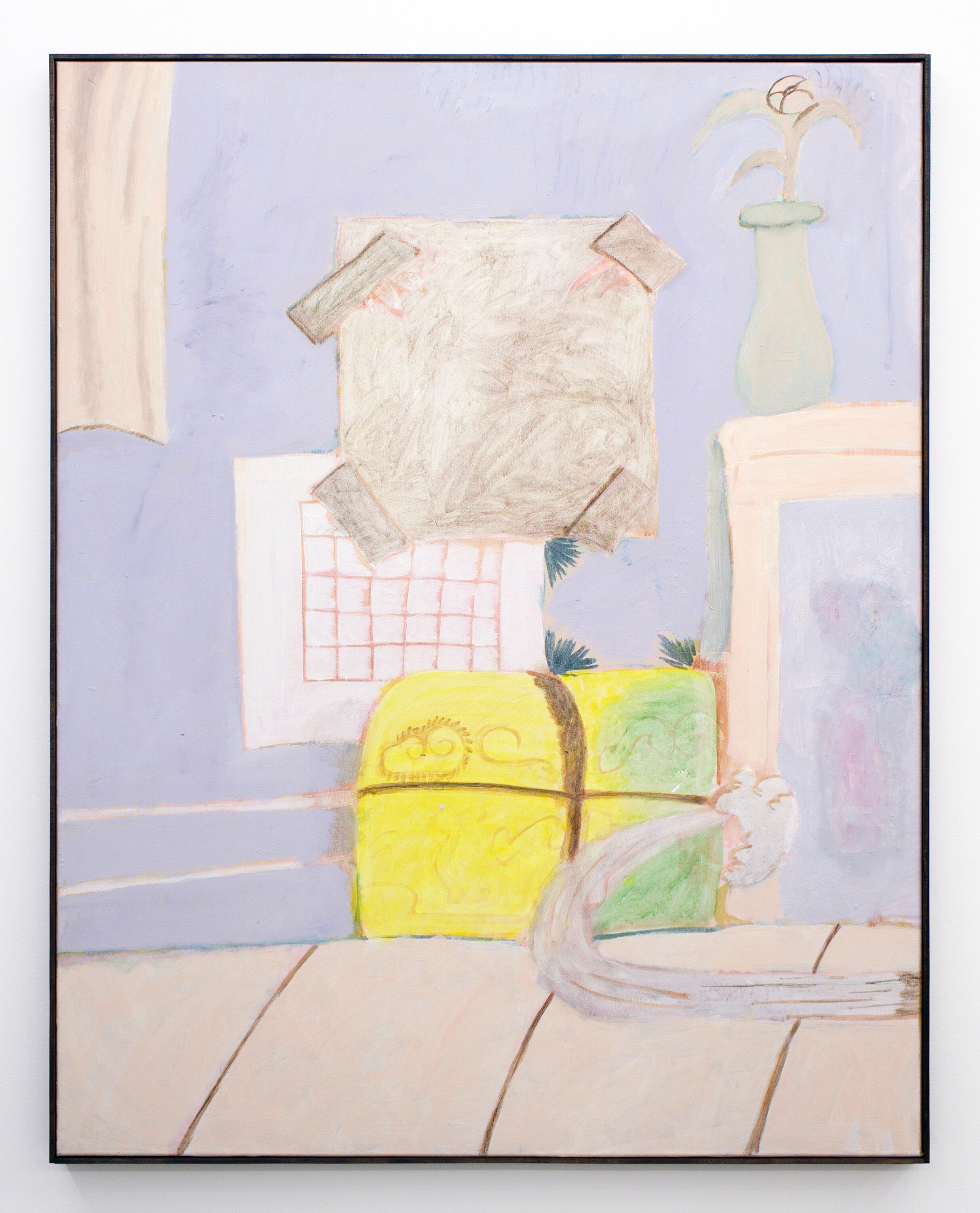  CHRISTOPH ROßNER  Holiday Matisse II , 2018-19 acrylic on canvas 47” x 37.5” 