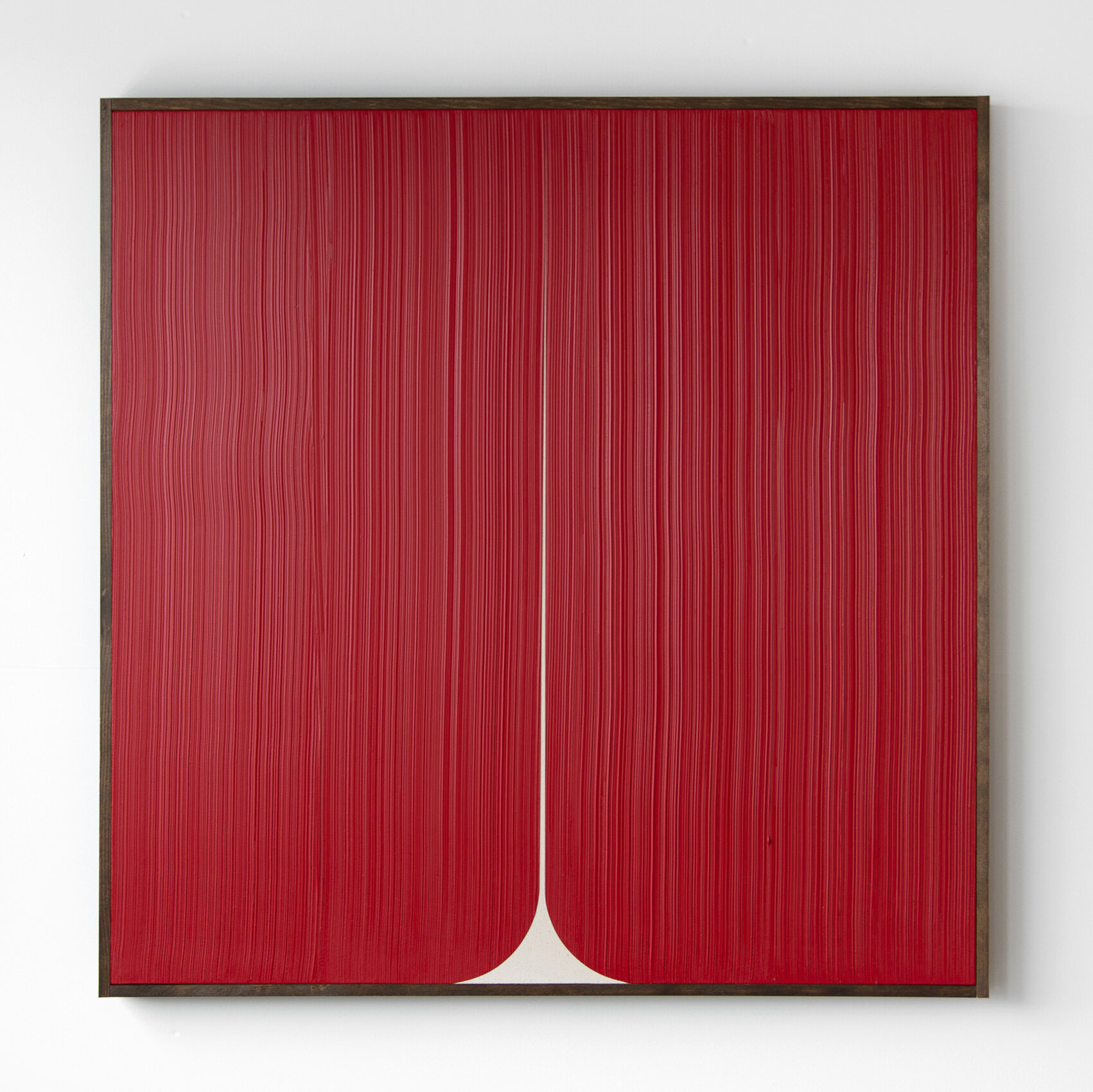  JOHNNY ABRAHAMS    Untitled (Red) , 2020 oil on canvas, 36" x 36" 