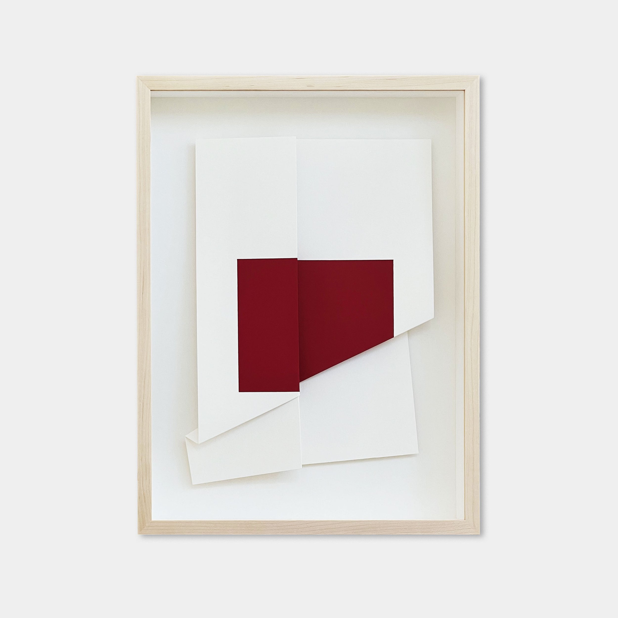  Vanha Lam    Untitled , 2022 (VL001) Gouache on archival paper in maple frame 16.75" x 12.75" x 2.5” 