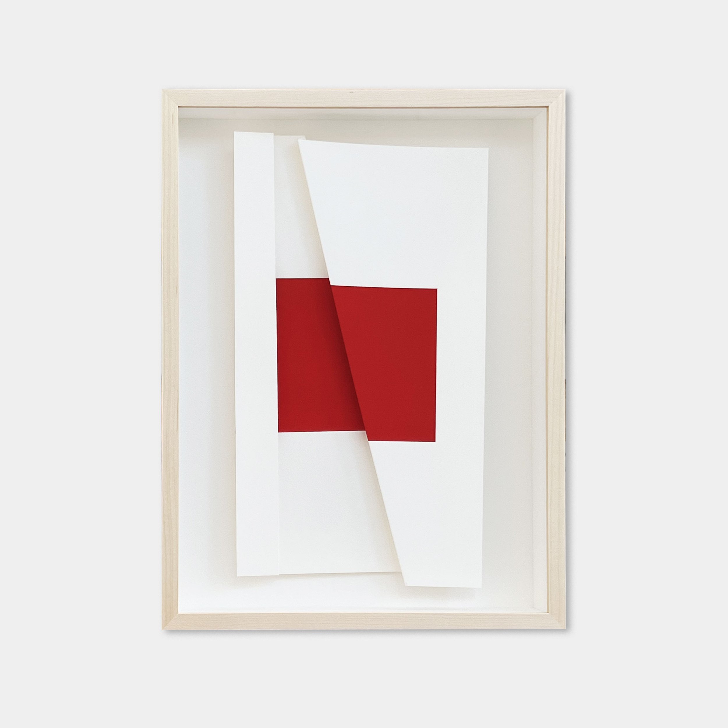  Vanha Lam    Untitled , 2022 (VL002) Gouache on archival paper in maple frame 16.75" x 12.75" x 2.5” 