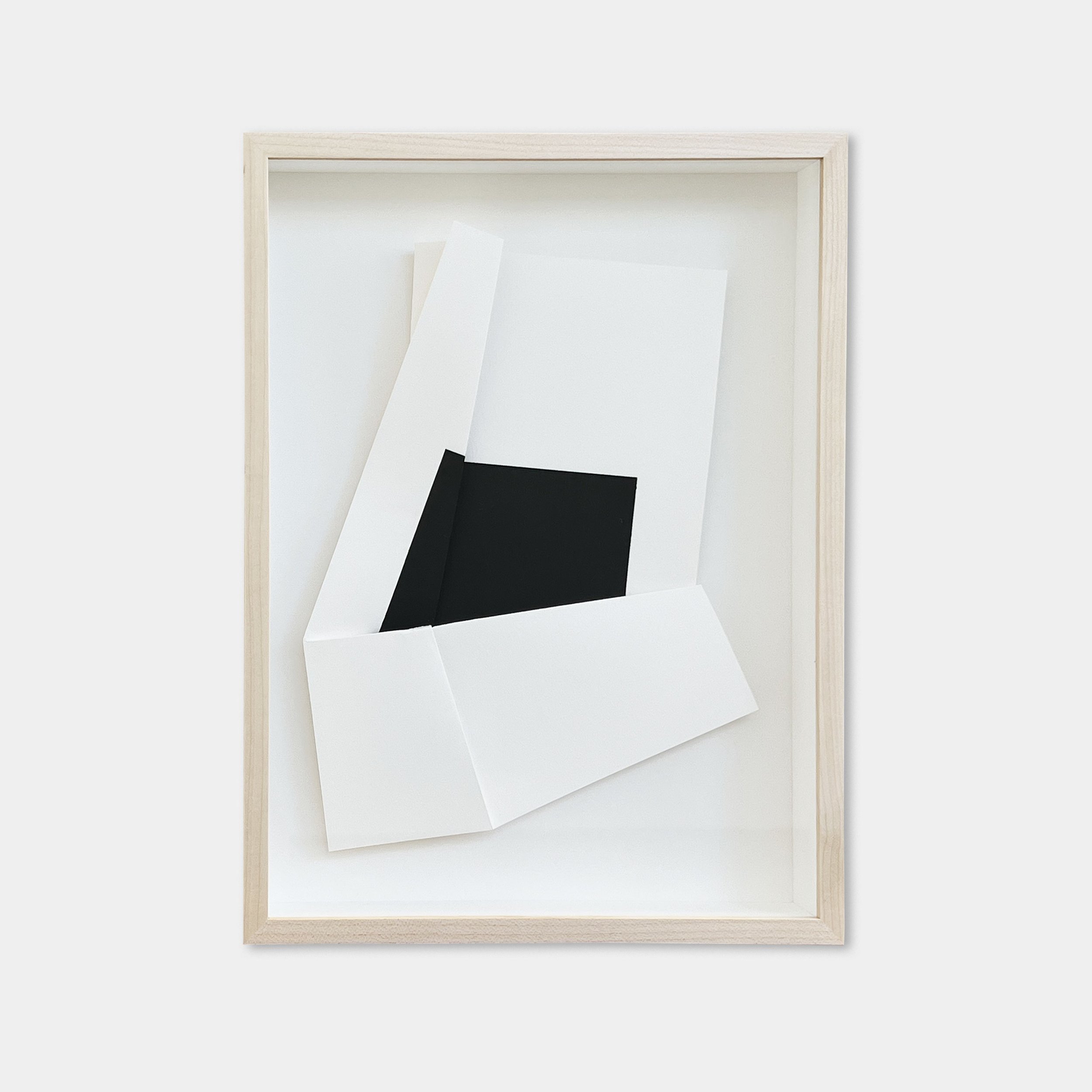 Vanha Lam    Untitled , 2022 (VL004) Gouache on archival paper in maple frame 16.75" x 12.75" x 2.5” 