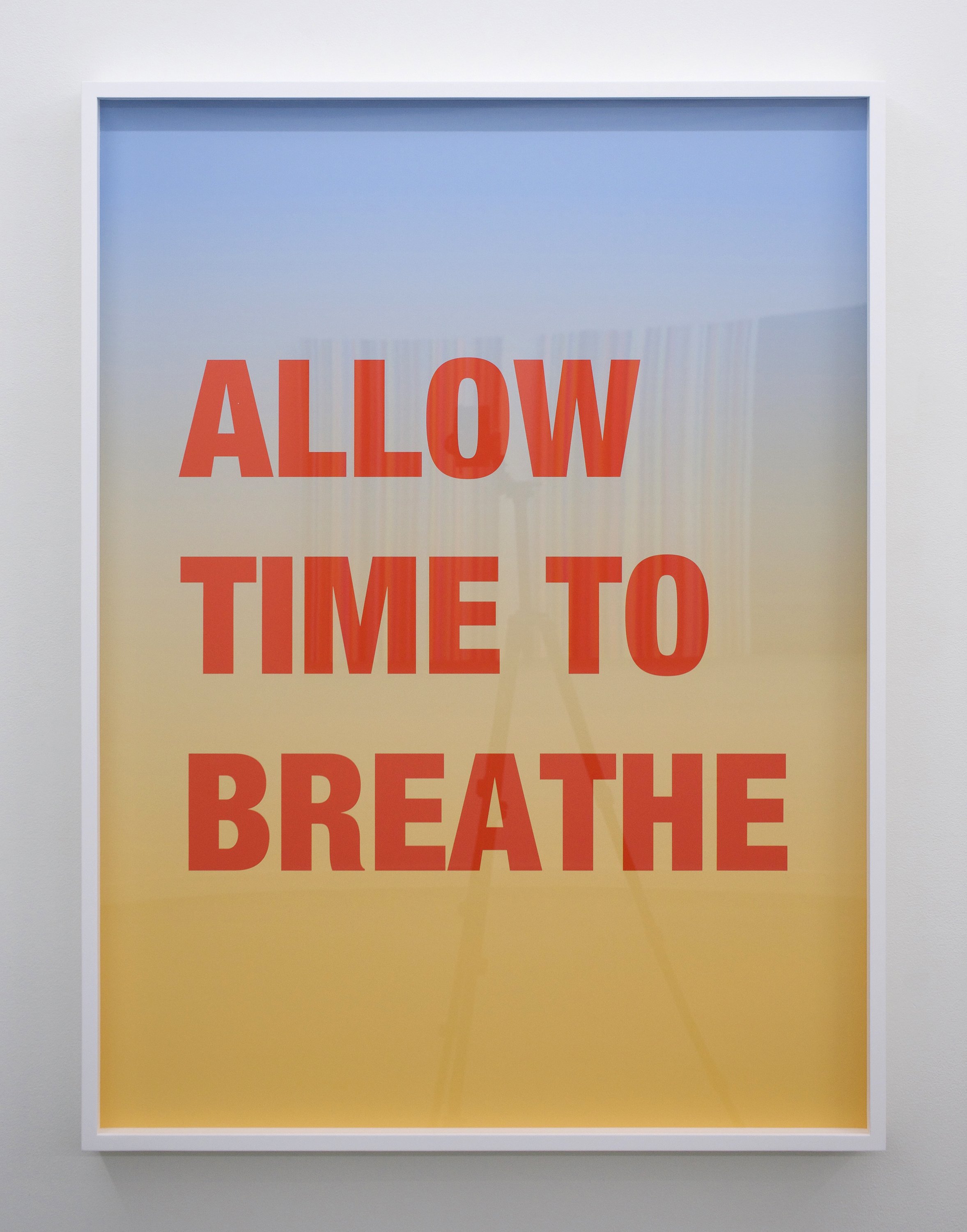  Estate of Susan O'Malley  Allow Time To Breathe , 2009 digital archival print on Hahnemuhle Ultrasmooth with frame, edition 4/5 40.75" x 30.75" 