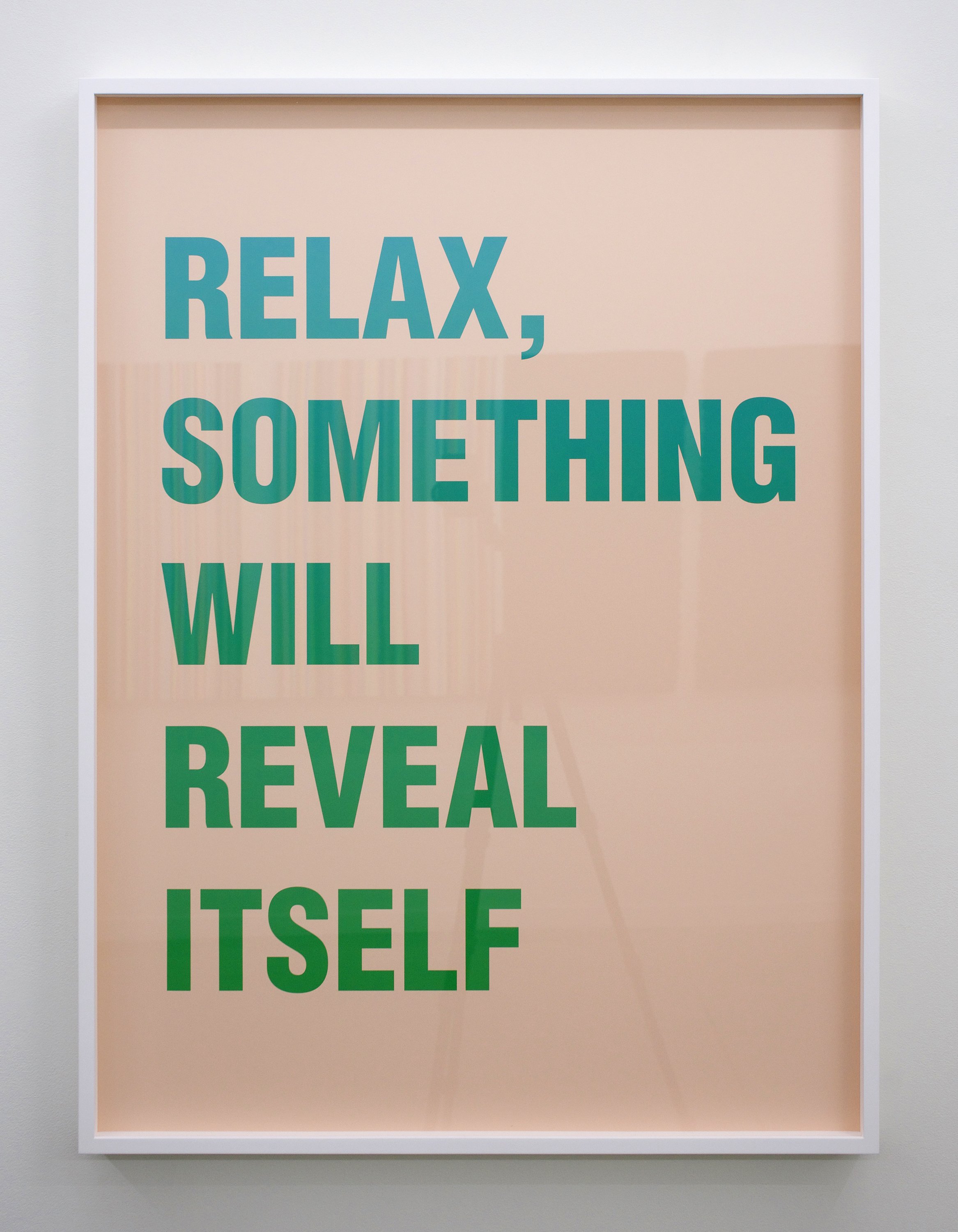  Estate of Susan O'Malley  Relax Something Will Reveal Itself , 2009 digital archival print on Hahnemuhle Ultrasmooth with frame, edition 4/5 40.75" x 30.75" 