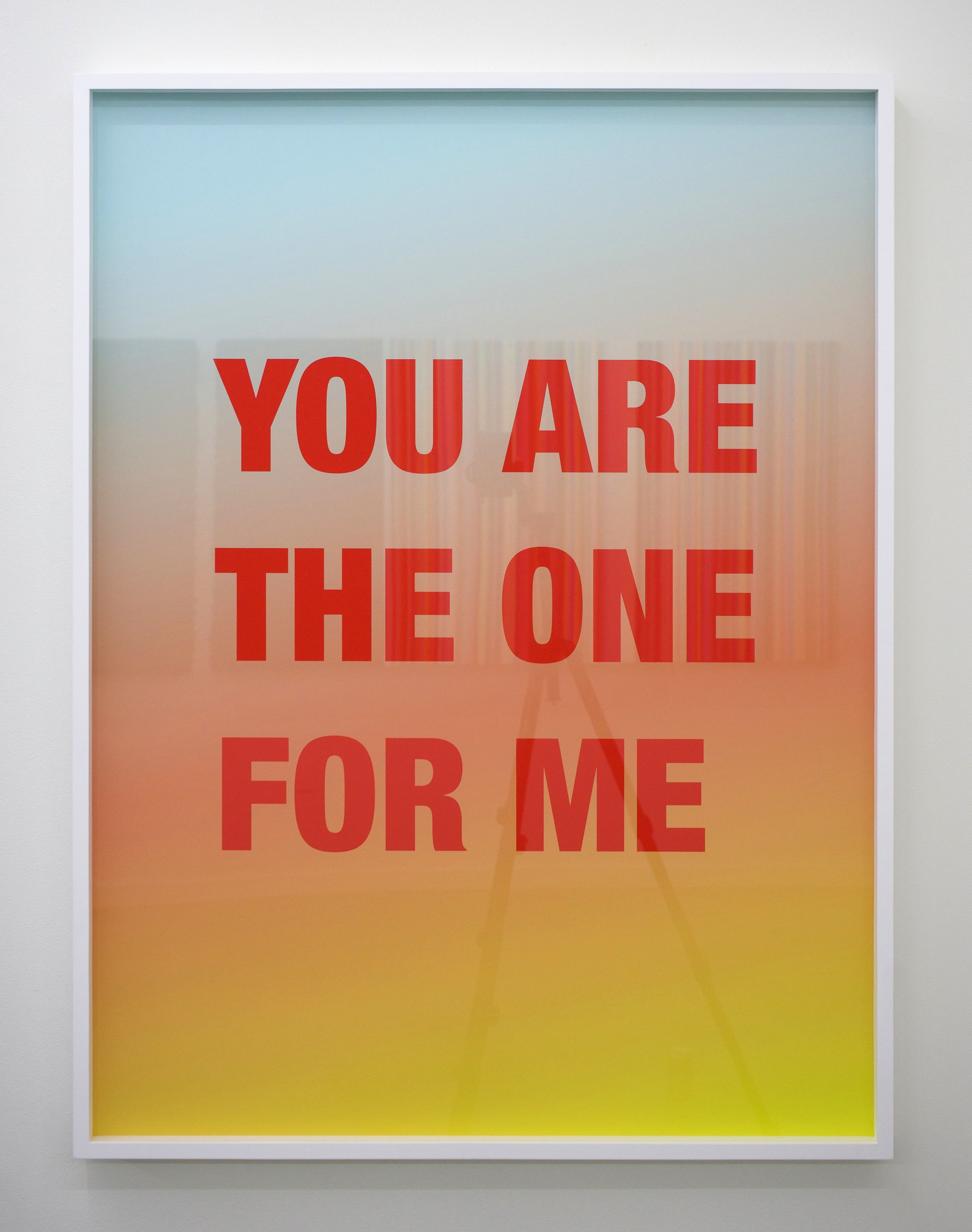  Estate of Susan O'Malley  You Are The One For Me , 2009 digital archival print on Hahnemuhle Ultrasmooth with frame, edition 4/5 40.75" x 30.75" 