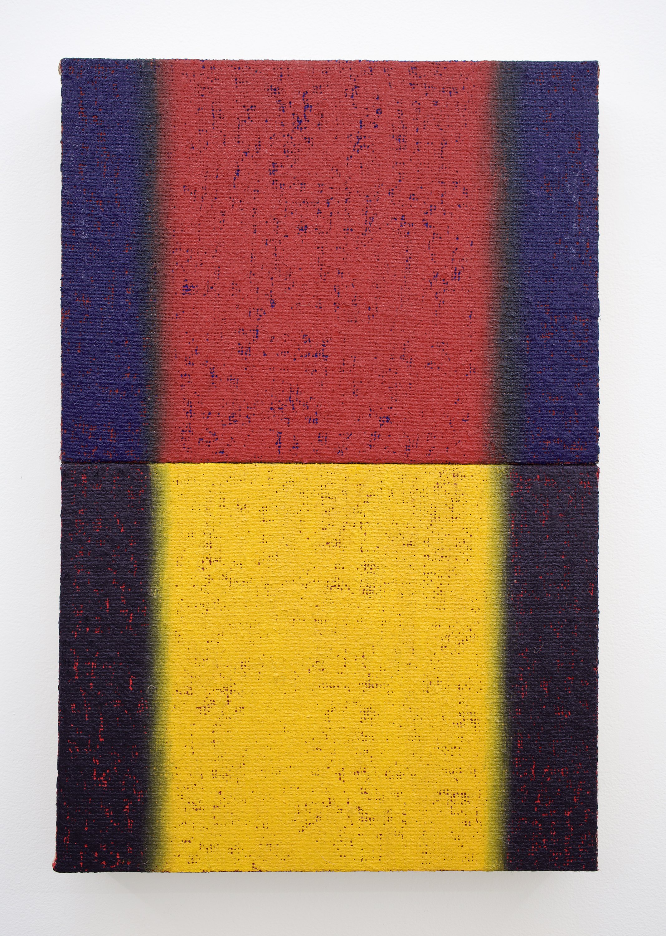  Johnny Abrahams    Untitled  (JA094), 2023 oil stick on burlap 18" x 12"   INQUIRE   